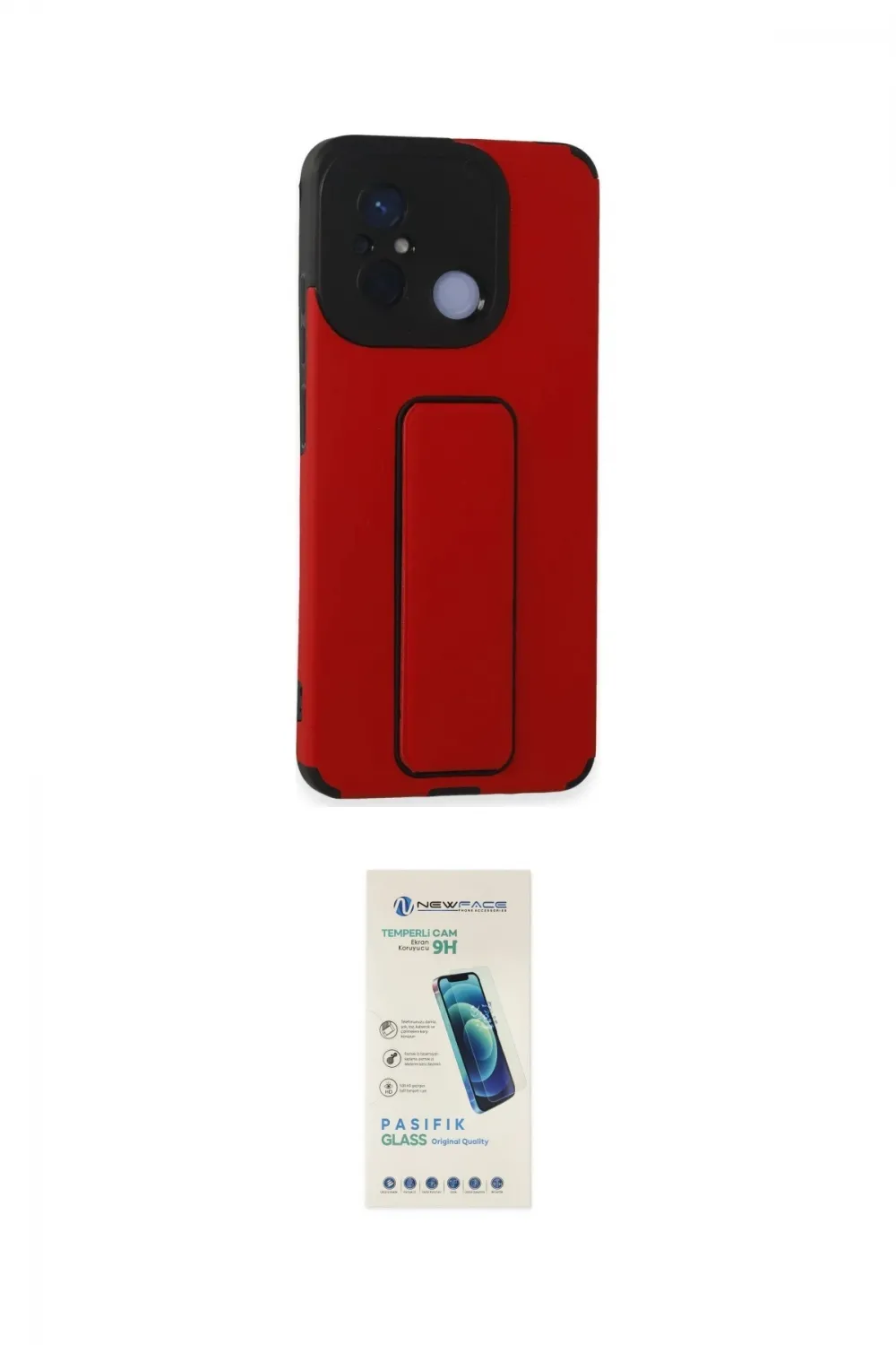 ieg™ Redmi 12C Kılıf Çekirdek Yansıma - Şeffaf Pasifik Cam Ekran Koruyucu