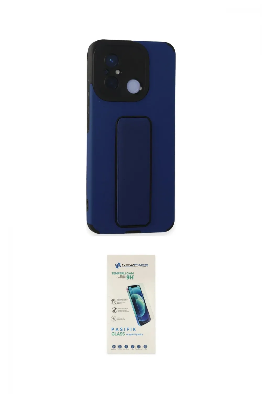 ieg™ Redmi 12C Kılıf Çekirdek Yansıma - Şeffaf Pasifik Cam Ekran Koruyucu