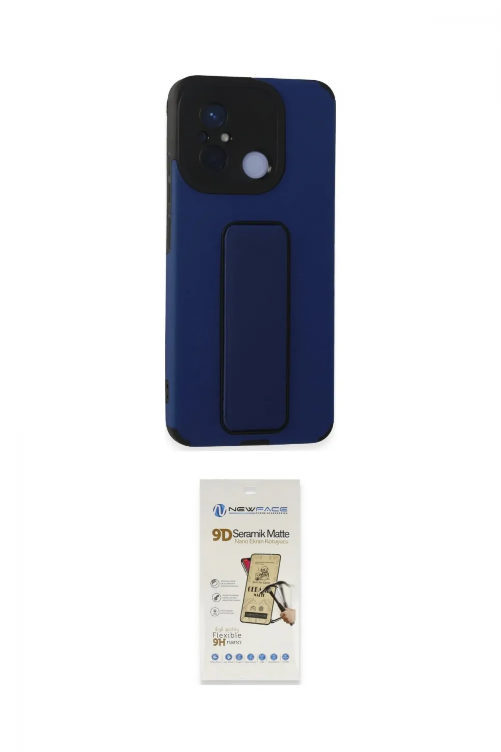 ieg™ Redmi 12C Kılıf Çekirdek Yansıma - Siyah Mat Seramik Nano Ekran Koruyucu