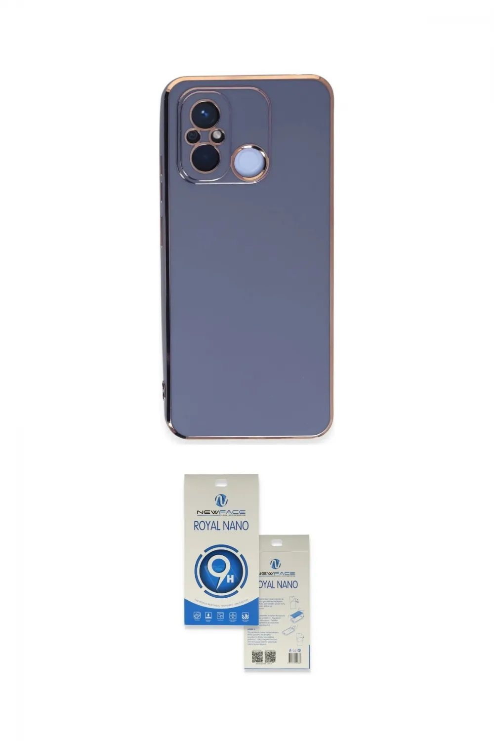 ieg™ Redmi 12C Kılıf Yankı Serisi - Şeffaf Royal Nano Ekran Koruyucu