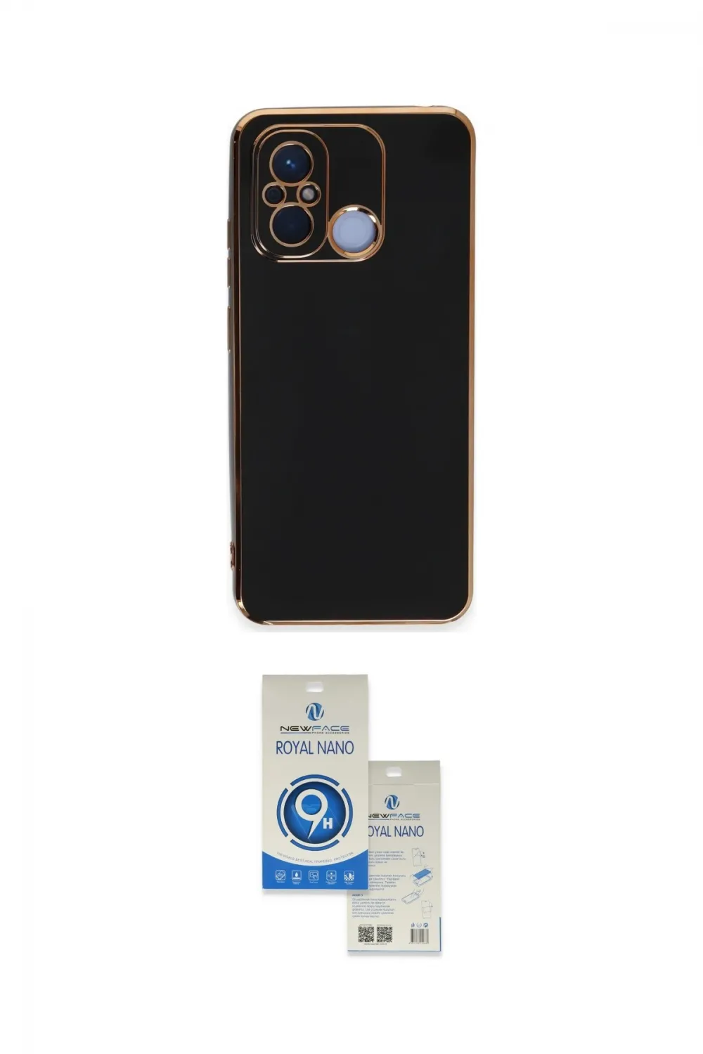 ieg™ Redmi 12C Kılıf Yankı Serisi - Şeffaf Royal Nano Ekran Koruyucu