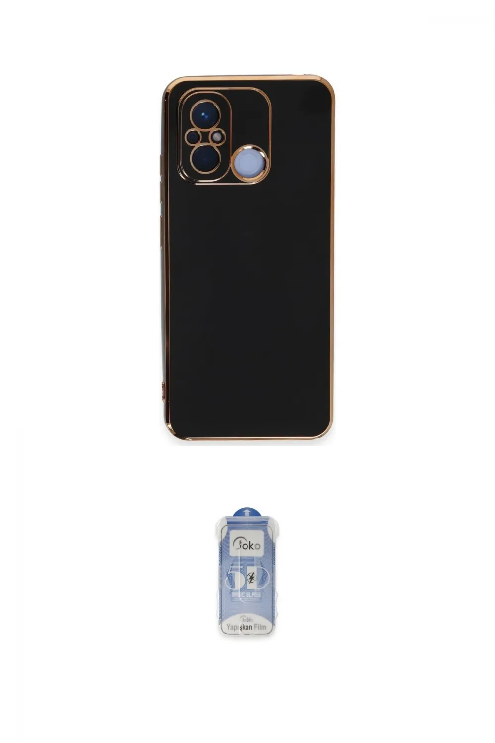 ieg™ Redmi 12C Kılıf Yankı Serisi - Siyah Joko Magic 5D Cam