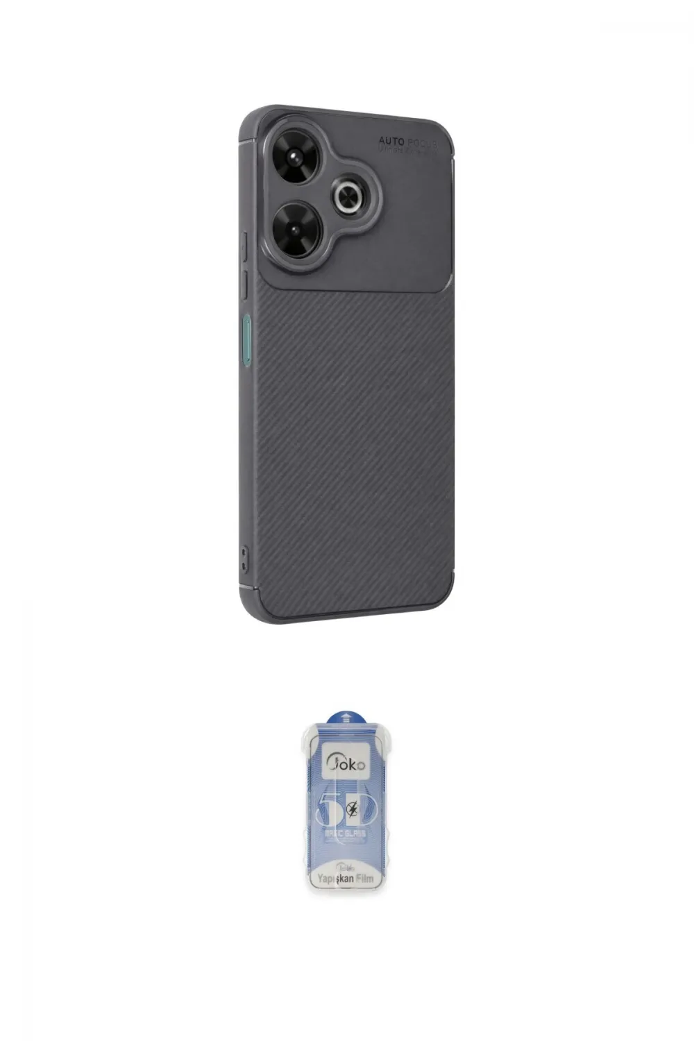 ieg™ Redmi 13 4G Kılıf Eksen Form Prime - Siyah Joko Magic 5D Cam