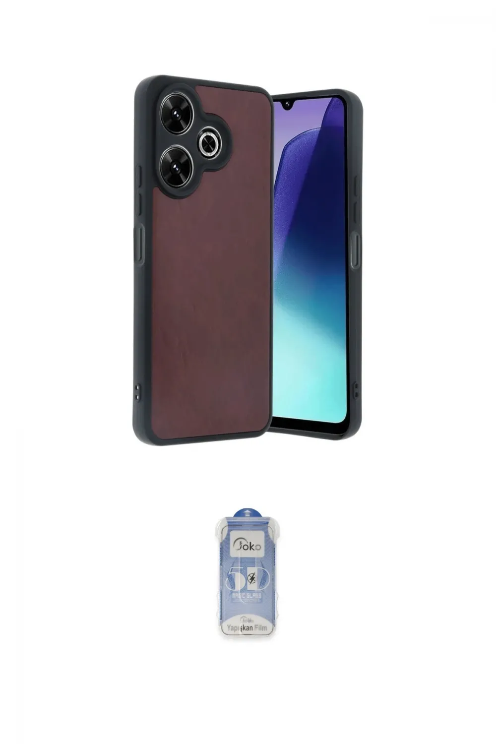 ieg™ Redmi 13 4G Kılıf Kıvılcım Işık Serisi - Siyah Joko Magic 5D Cam