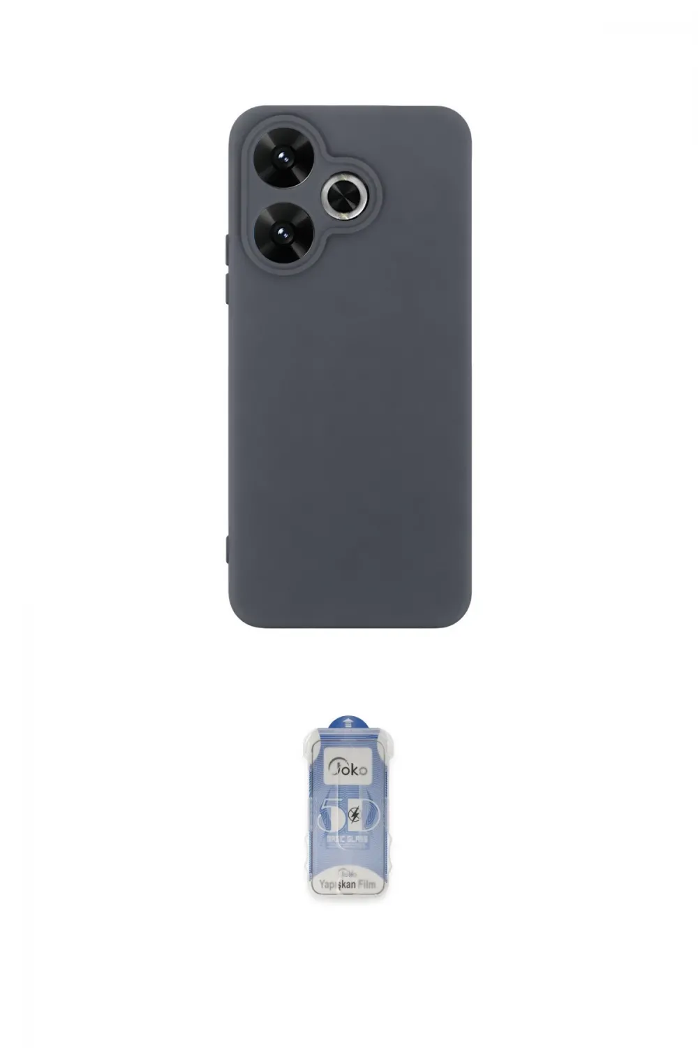 ieg™ Redmi 13 4G Kılıf Kozmos Yansıma Özel Seri - Siyah Joko Magic 5D Cam