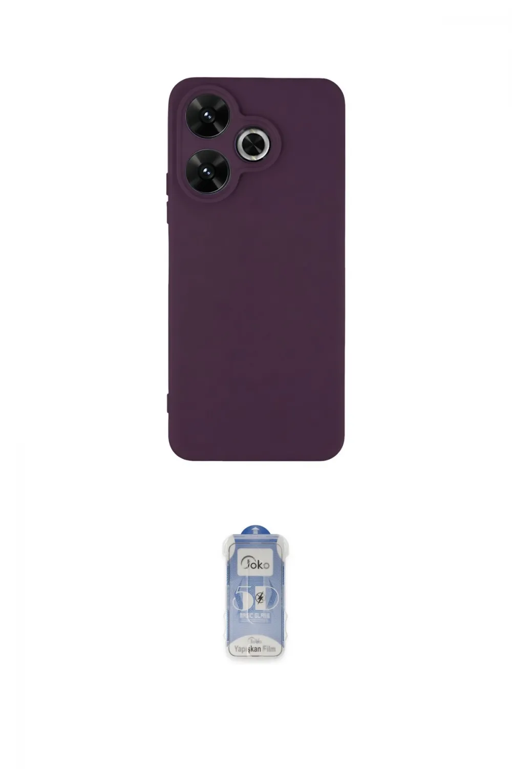 ieg™ Redmi 13 4G Kılıf Kozmos Yansıma Özel Seri - Siyah Joko Magic 5D Cam