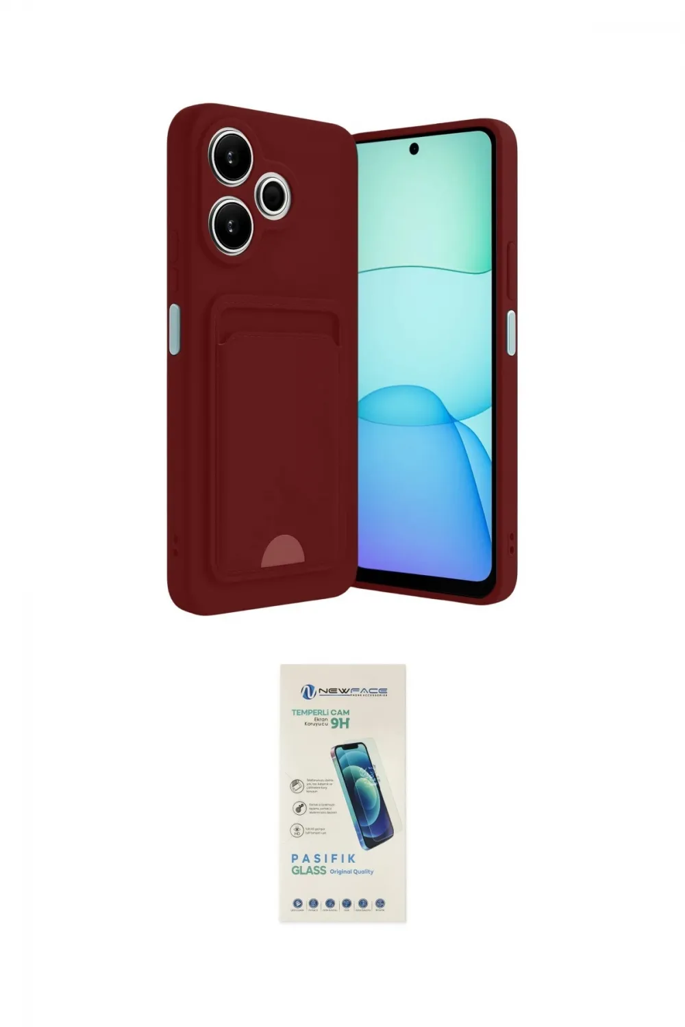 ieg™ Redmi 13 4G Kılıf Vadi Çizgi Prime - Şeffaf Pasifik Cam Ekran Koruyucu