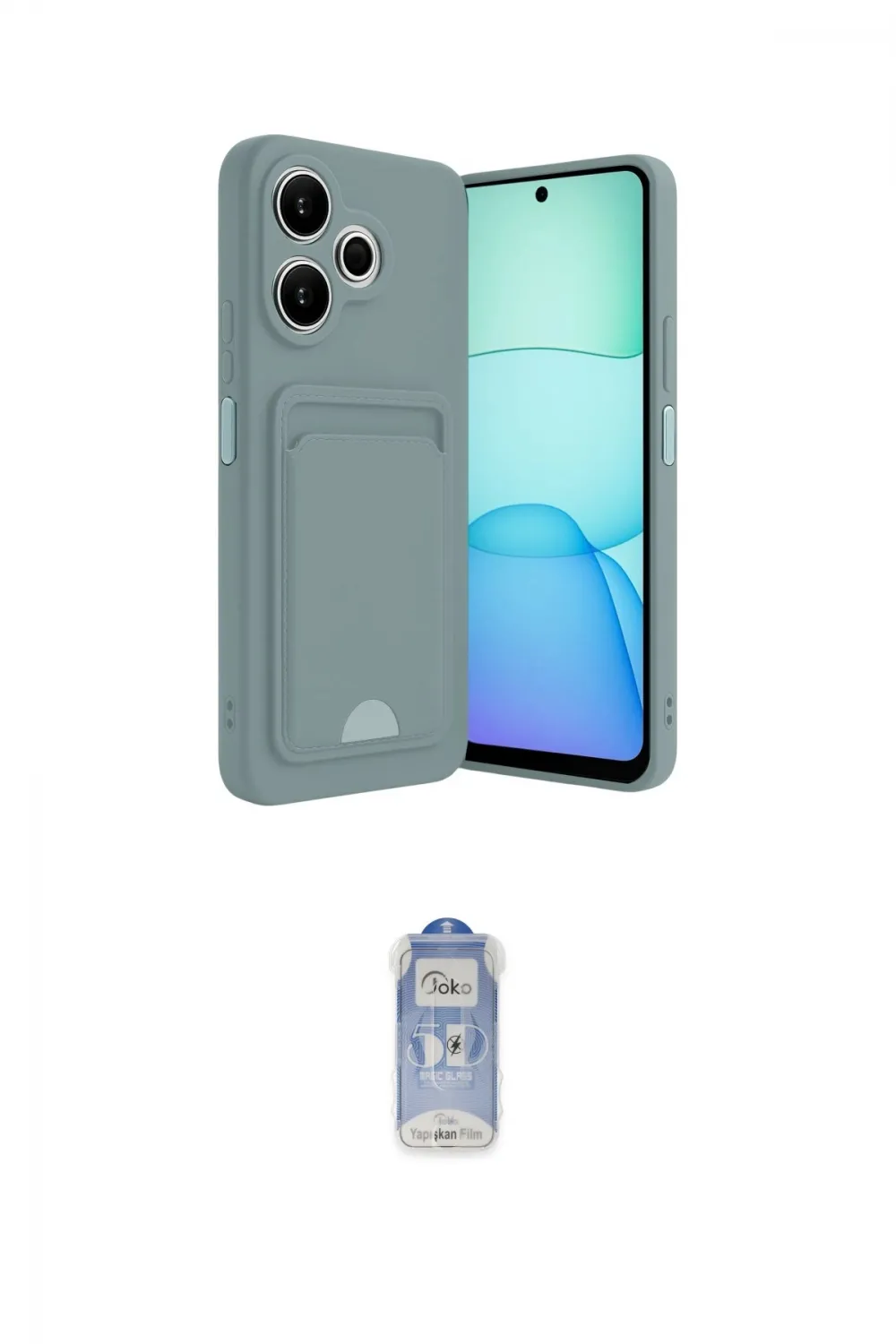 ieg™ Redmi 13 4G Kılıf Vadi Çizgi Prime - Siyah Joko Magic 5D Cam