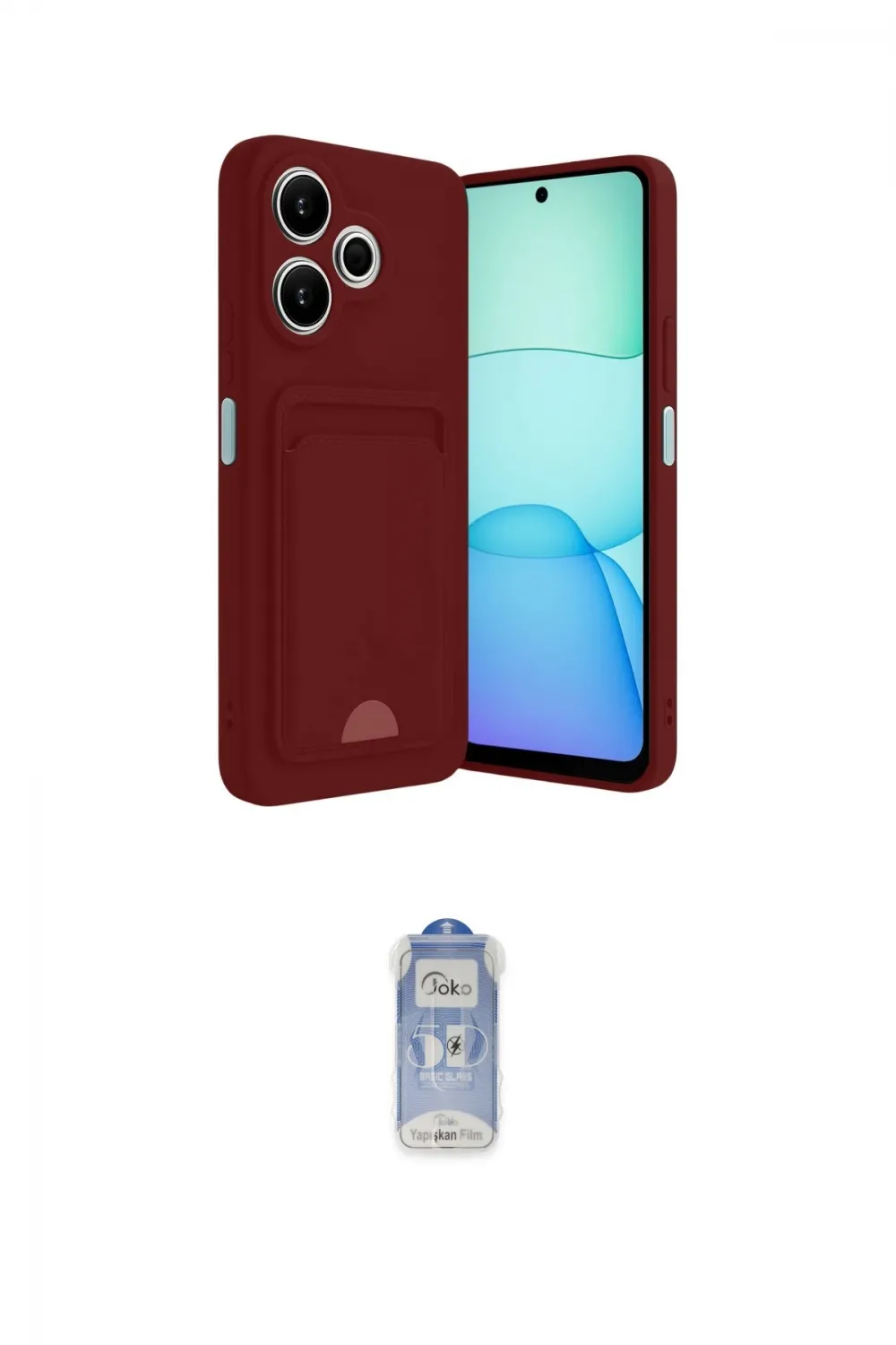 ieg™ Redmi 13 4G Kılıf Vadi Çizgi Prime - Siyah Joko Magic 5D Cam