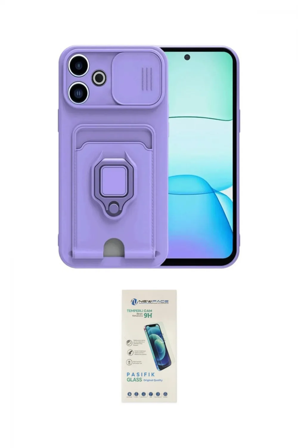 ieg™ Redmi 13 4G Kılıf Vadi Form Prime - Şeffaf Pasifik Cam Ekran Koruyucu