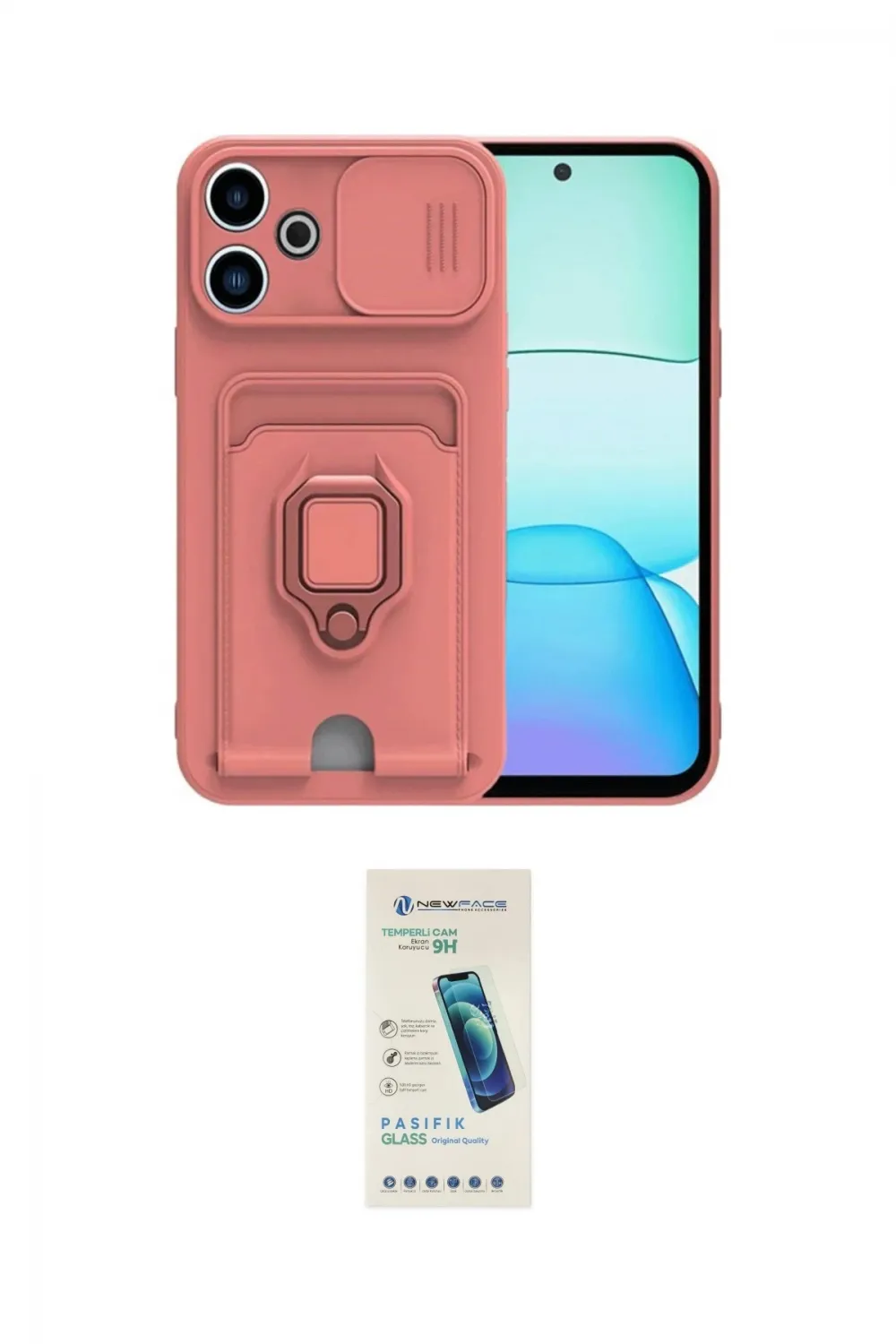 ieg™ Redmi 13 4G Kılıf Vadi Form Prime - Şeffaf Pasifik Cam Ekran Koruyucu