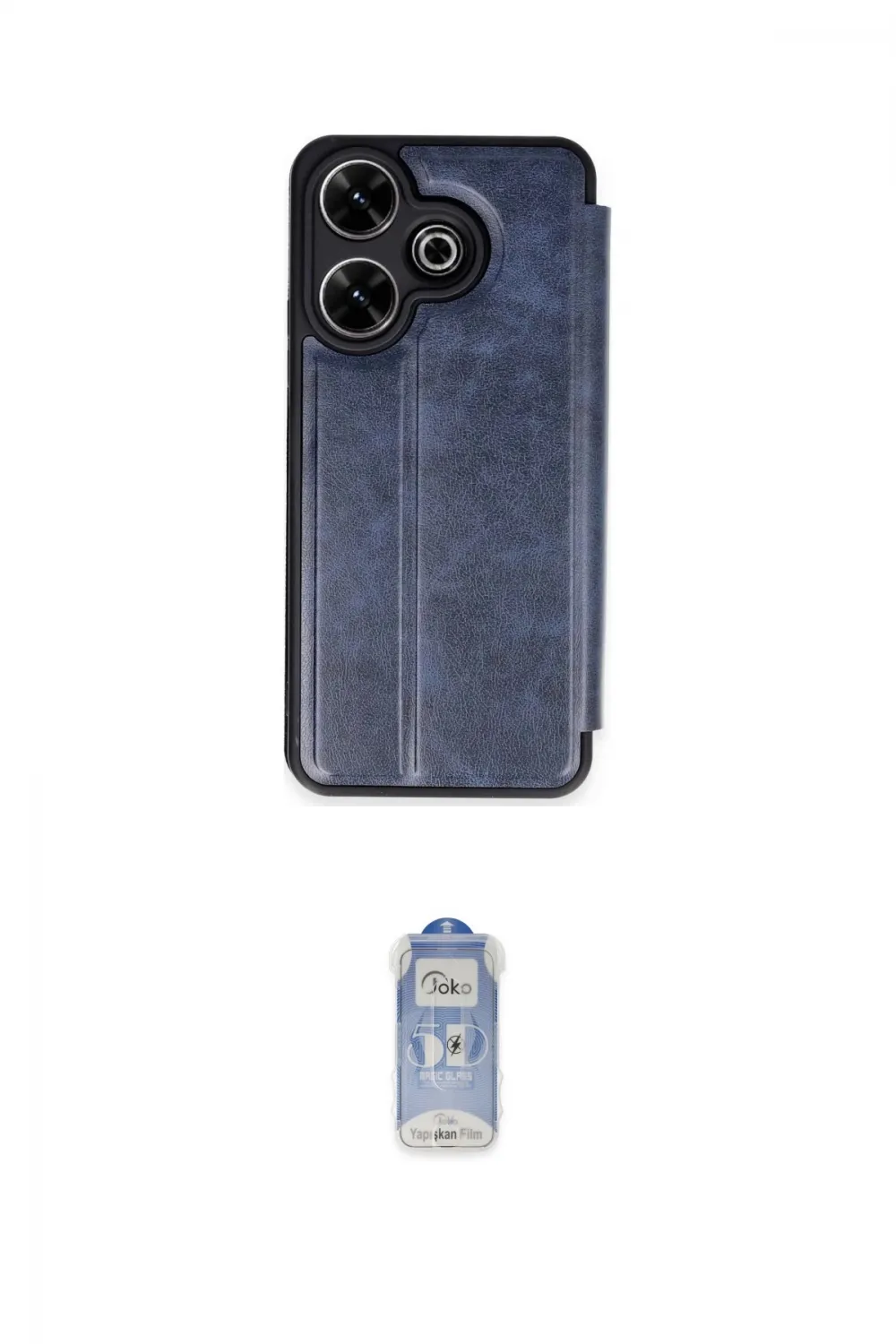 ieg™ Redmi 13 4G Kılıf Zirve Yansıma Serisi - Siyah Joko Magic 5D Cam