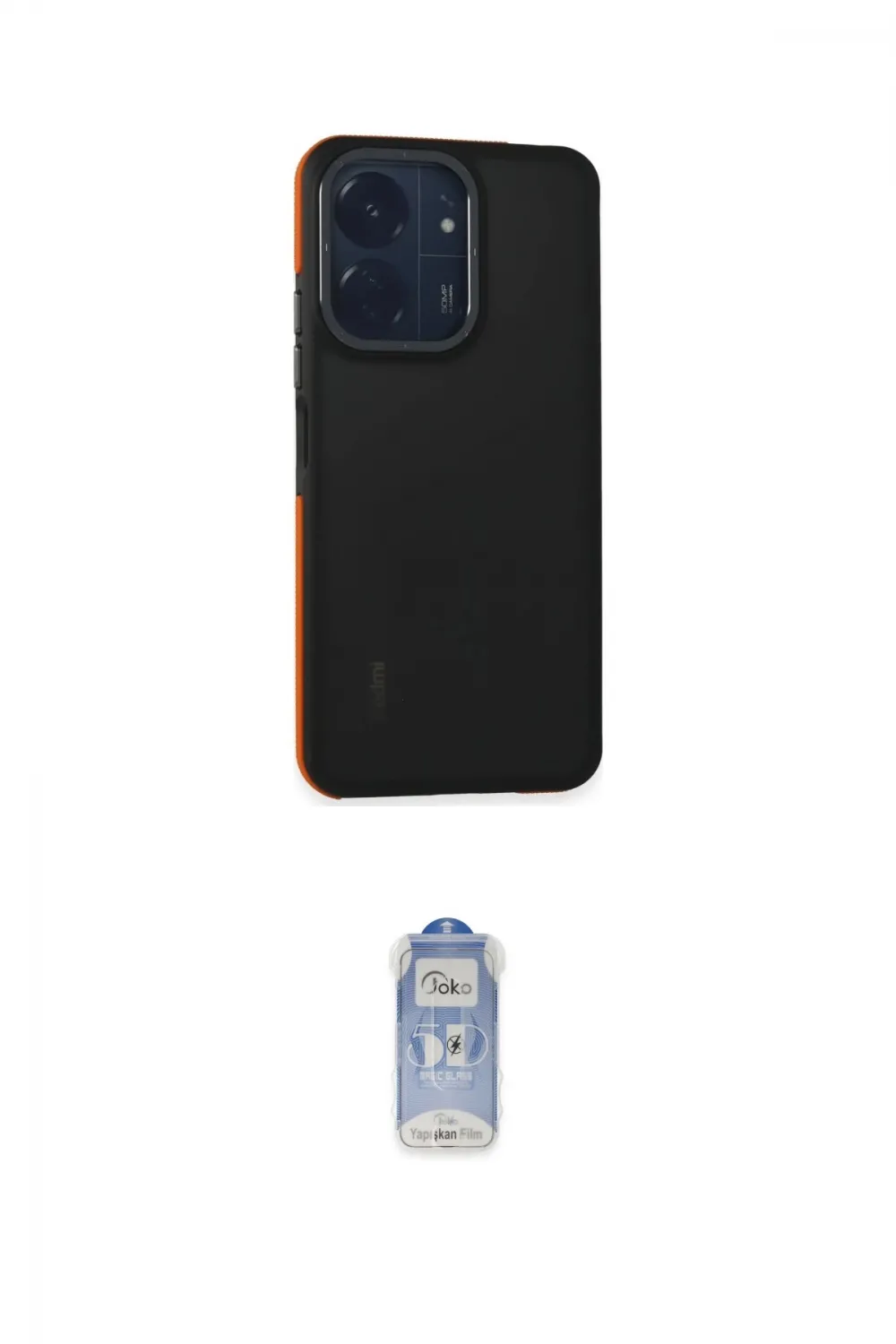 ieg™ Redmi 13C Kılıf Eksen Işık - Siyah Joko Magic 5D Cam