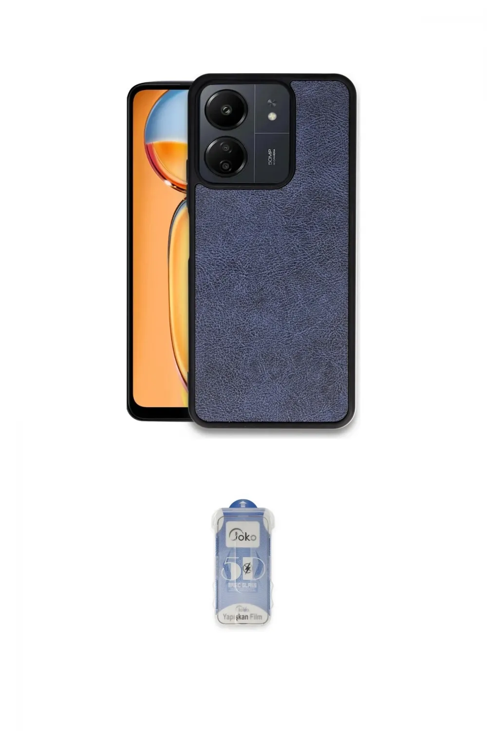 ieg™ Redmi 13C Kılıf Kıvılcım Işık Serisi - Siyah Joko Magic 5D Cam