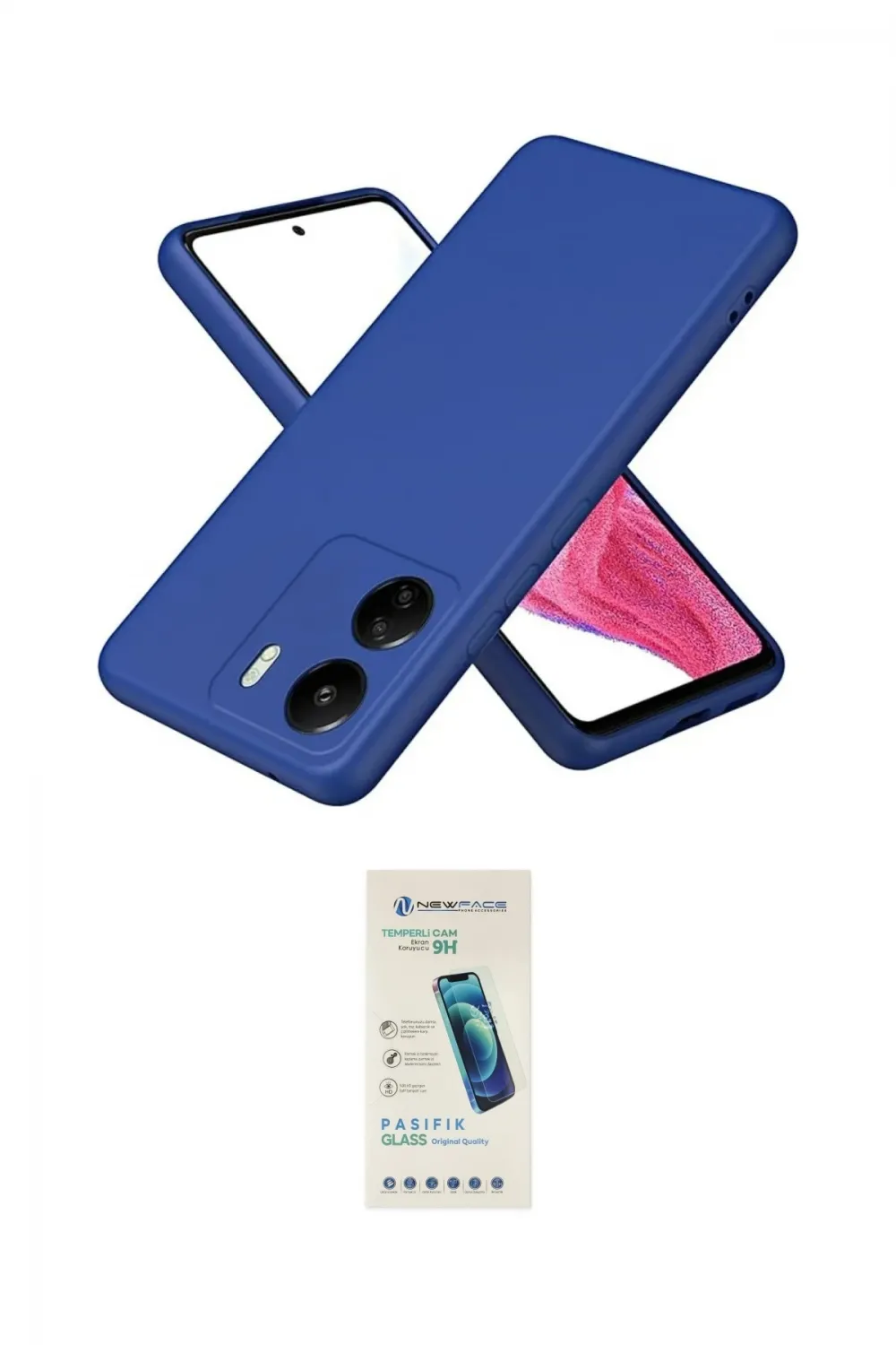 ieg™ Redmi 13C Kılıf Kozmos Yansıma Özel Seri - Şeffaf Pasifik Cam Ekran Koruyucu