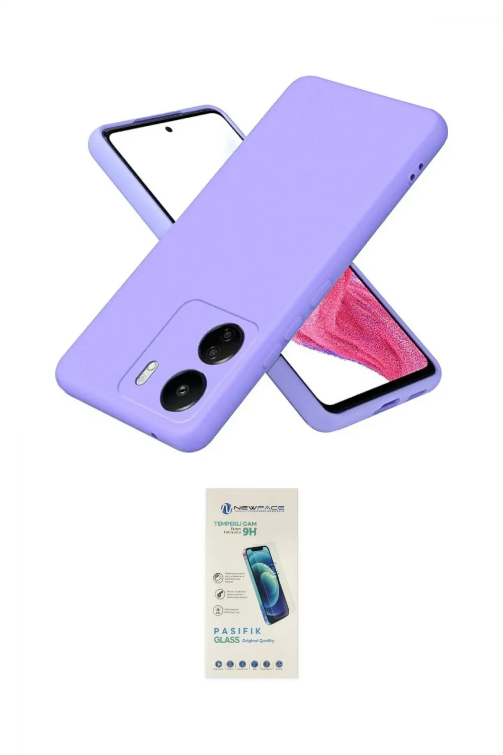 ieg™ Redmi 13C Kılıf Kozmos Yansıma Özel Seri - Şeffaf Pasifik Cam Ekran Koruyucu