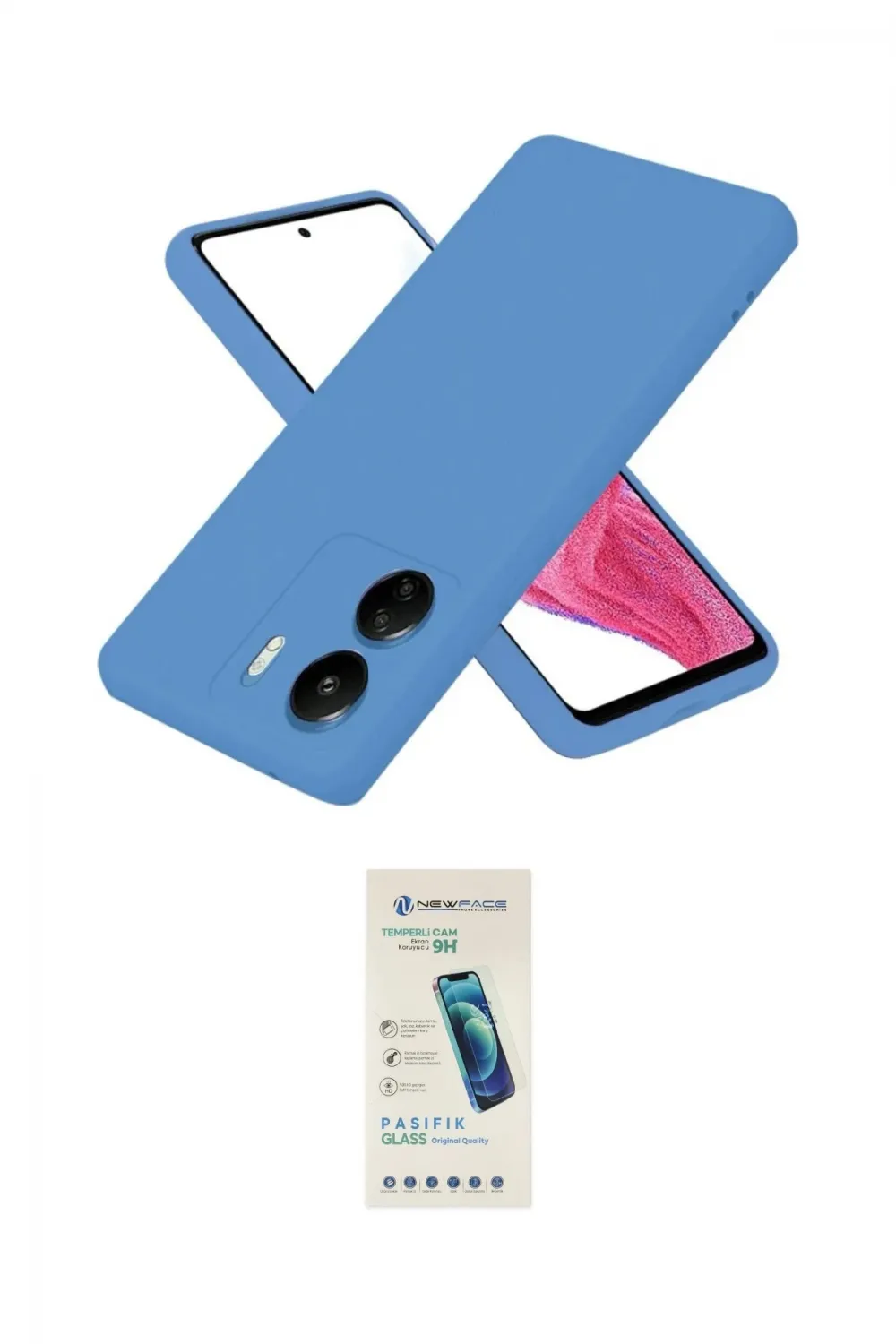 ieg™ Redmi 13C Kılıf Kozmos Yansıma Özel Seri - Şeffaf Pasifik Cam Ekran Koruyucu