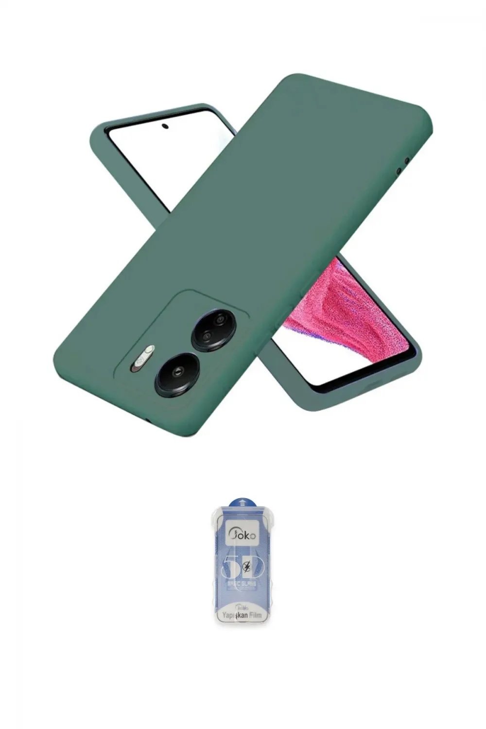 ieg™ Redmi 13C Kılıf Kozmos Yansıma Özel Seri - Siyah Joko Magic 5D Cam