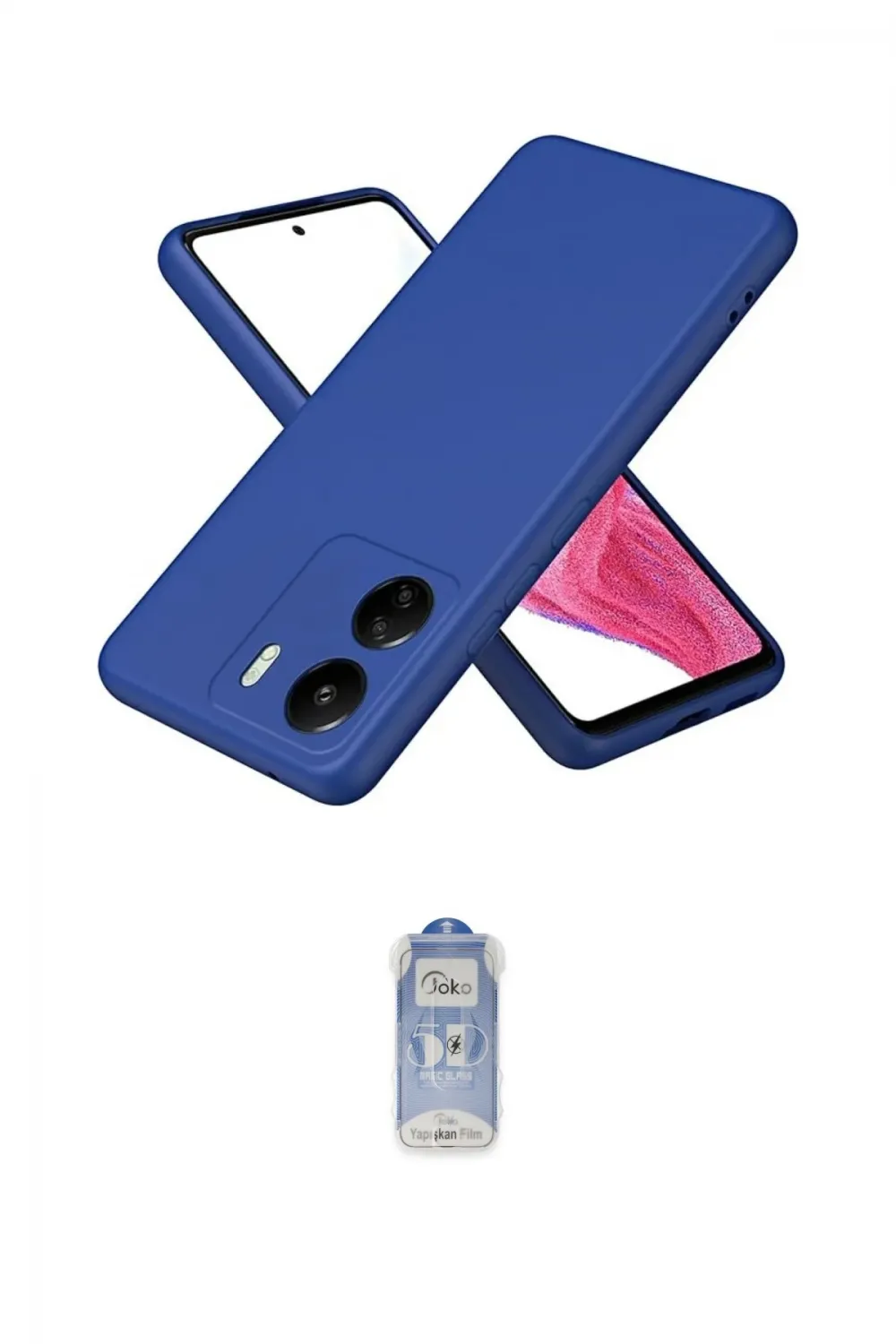 ieg™ Redmi 13C Kılıf Kozmos Yansıma Özel Seri - Siyah Joko Magic 5D Cam