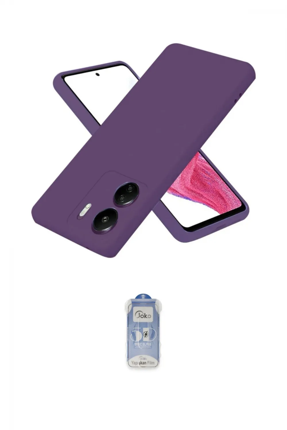 ieg™ Redmi 13C Kılıf Kozmos Yansıma Özel Seri - Siyah Joko Magic 5D Cam