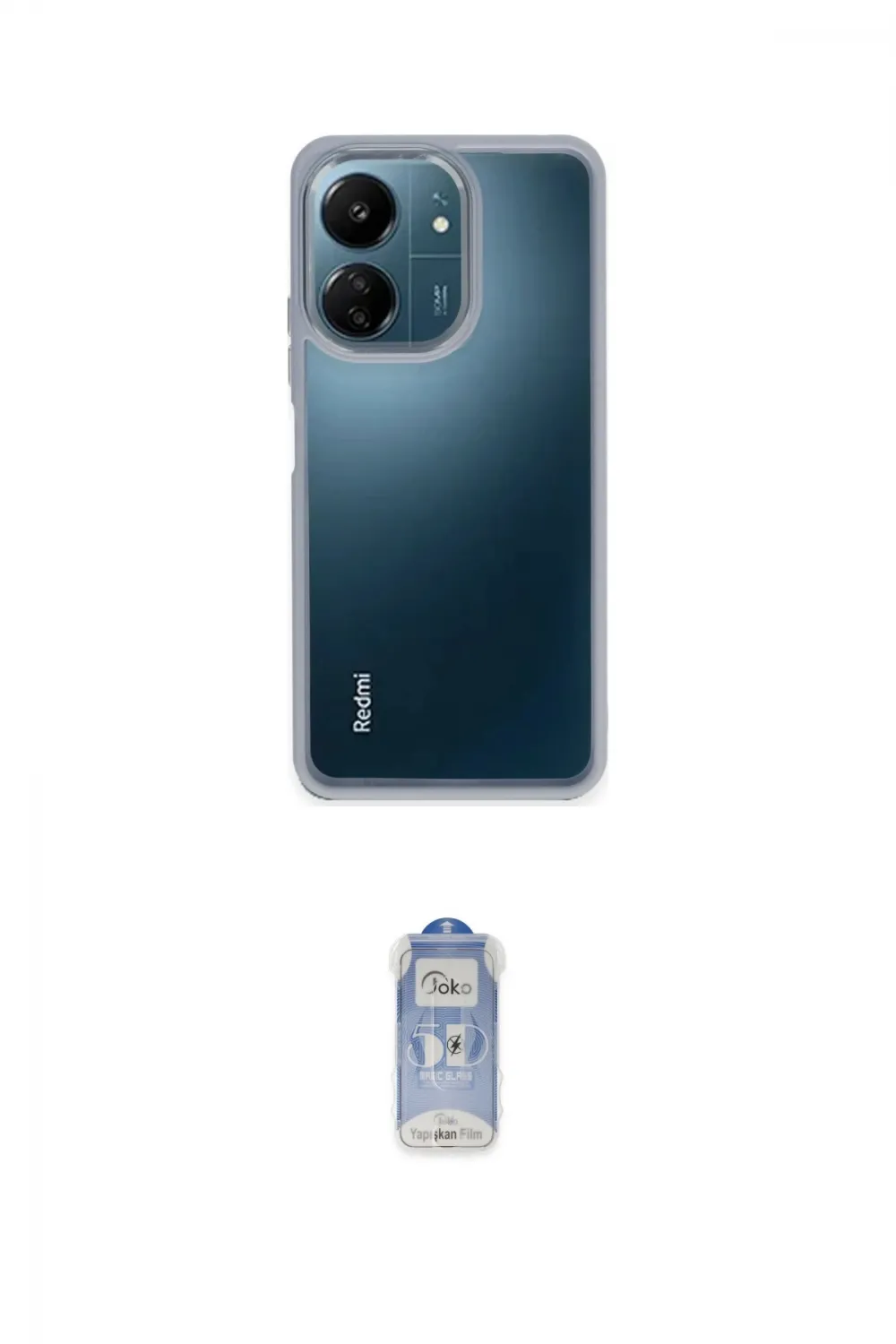 ieg™ Redmi 13C Kılıf Nova Işık Serisi - Siyah Joko Magic 5D Cam