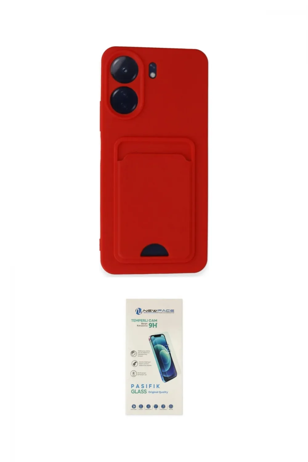 ieg™ Redmi 13C Kılıf Vadi Çizgi Prime - Şeffaf Pasifik Cam Ekran Koruyucu