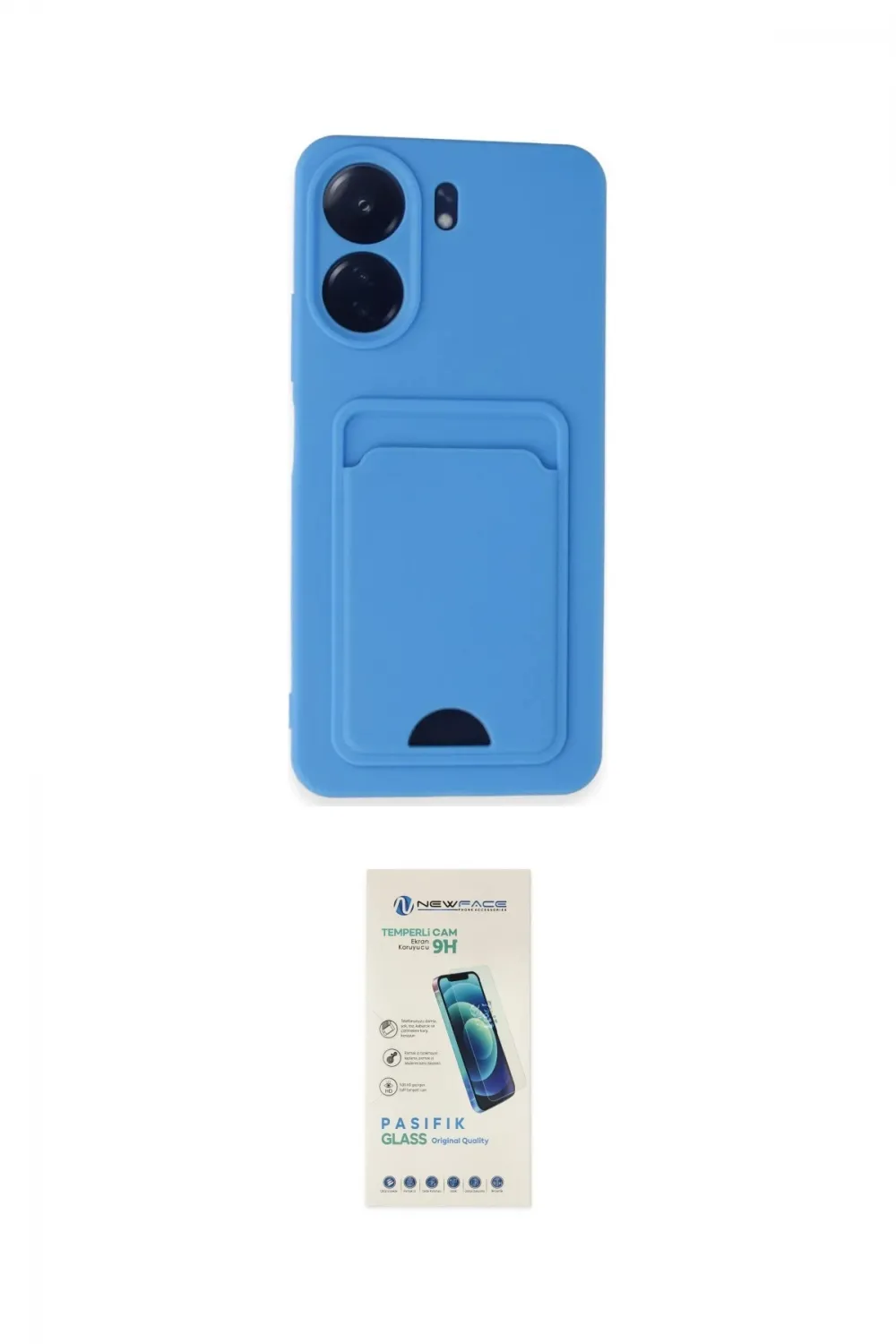 ieg™ Redmi 13C Kılıf Vadi Çizgi Prime - Şeffaf Pasifik Cam Ekran Koruyucu