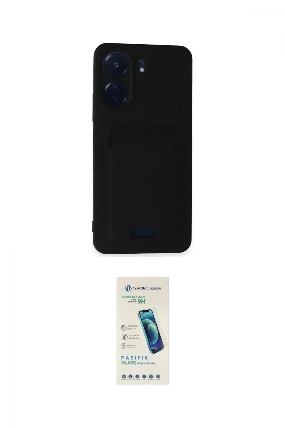 ieg™ Redmi 13C Kılıf Vadi Çizgi Prime - Şeffaf Pasifik Cam Ekran Koruyucu
