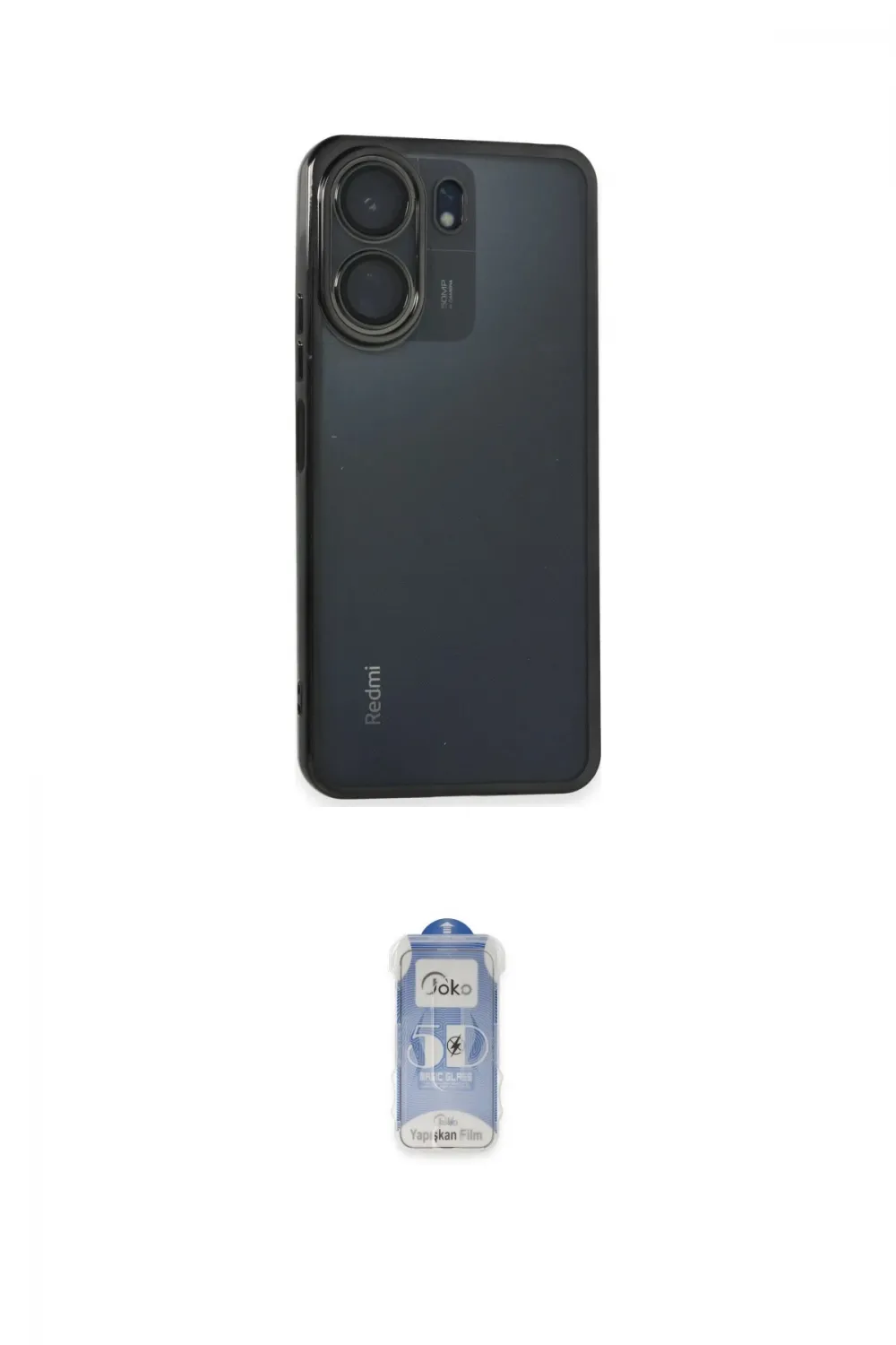 ieg™ Redmi 13C Kılıf Vadi Minimal - Siyah Joko Magic 5D Cam