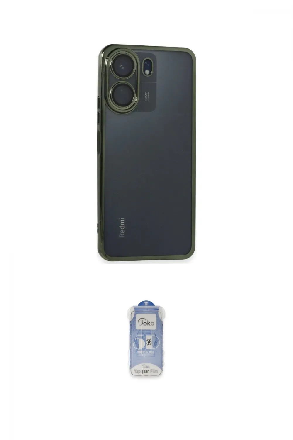 ieg™ Redmi 13C Kılıf Vadi Minimal - Siyah Joko Magic 5D Cam