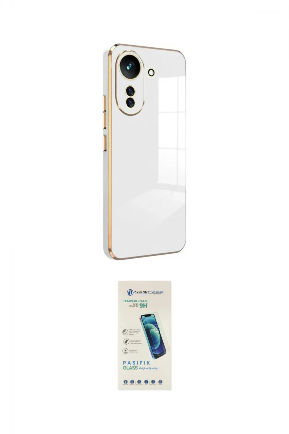 ieg™ Redmi 13C Kılıf Yankı Serisi - Şeffaf Pasifik Cam Ekran Koruyucu