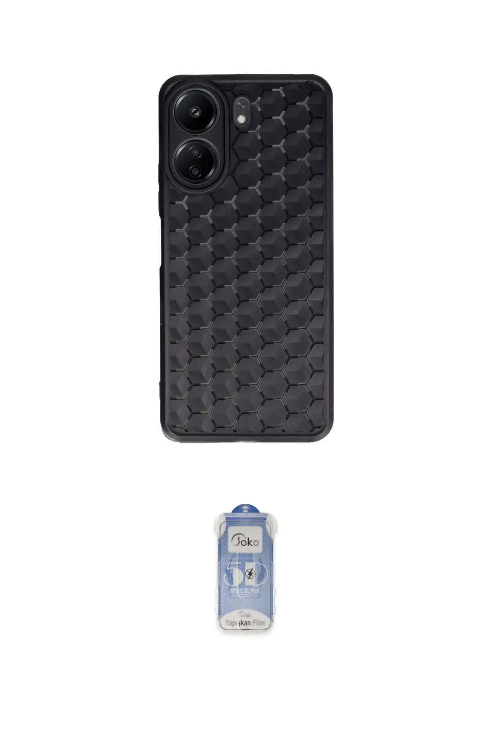 ieg™ Redmi 13C Kılıf Zirve Form - Siyah Joko Magic 5D Cam