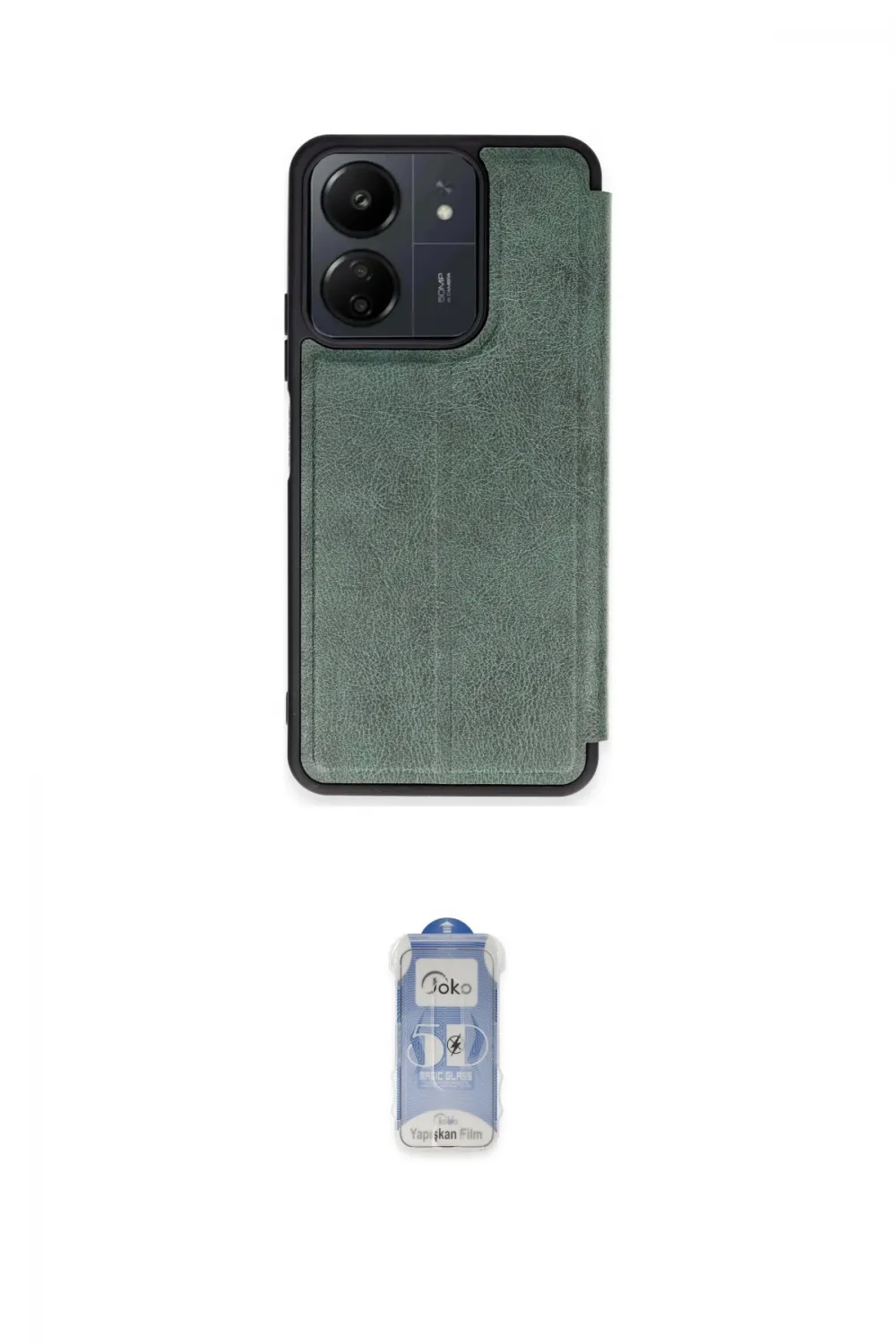ieg™ Redmi 13C Kılıf Zirve Yansıma Serisi - Siyah Joko Magic 5D Cam
