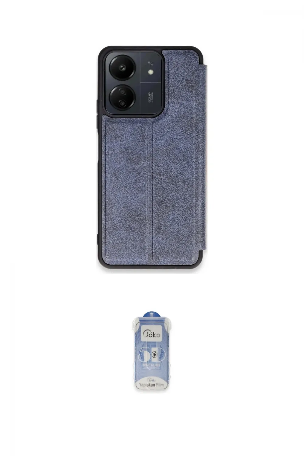 ieg™ Redmi 13C Kılıf Zirve Yansıma Serisi - Siyah Joko Magic 5D Cam