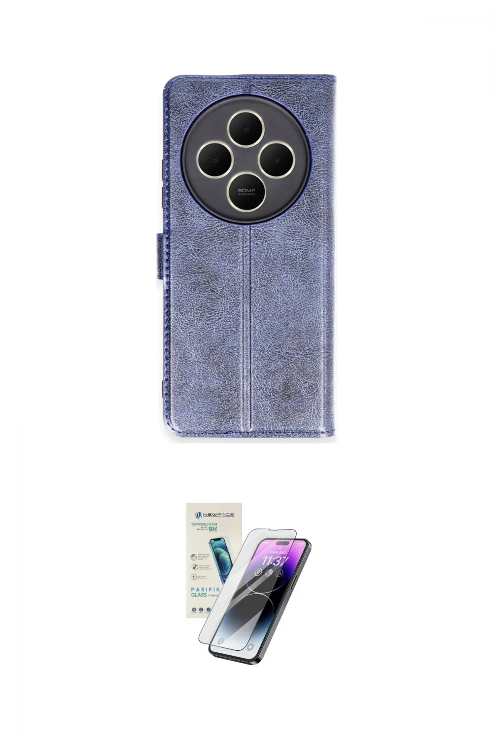 ieg™ Redmi 14C Kılıf Siluet Işık Serisi - Şeffaf Pasifik Cam Ekran Koruyucu