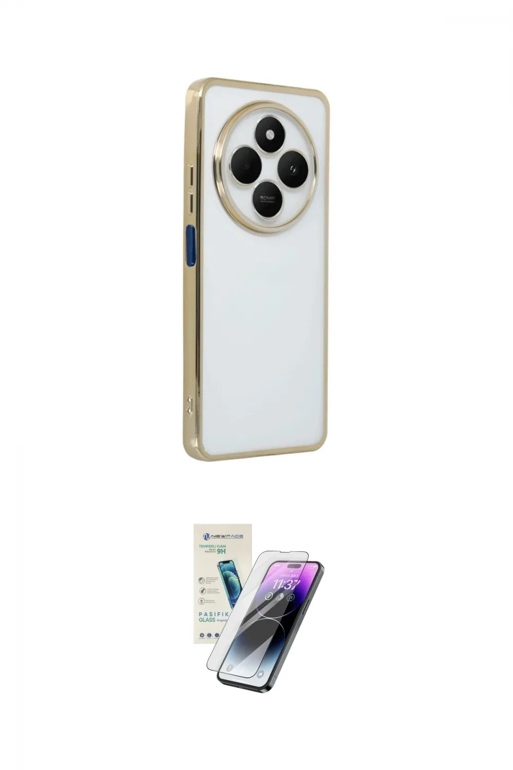 ieg™ Redmi 14C Kılıf Vadi Minimal - Şeffaf Pasifik Cam Ekran Koruyucu