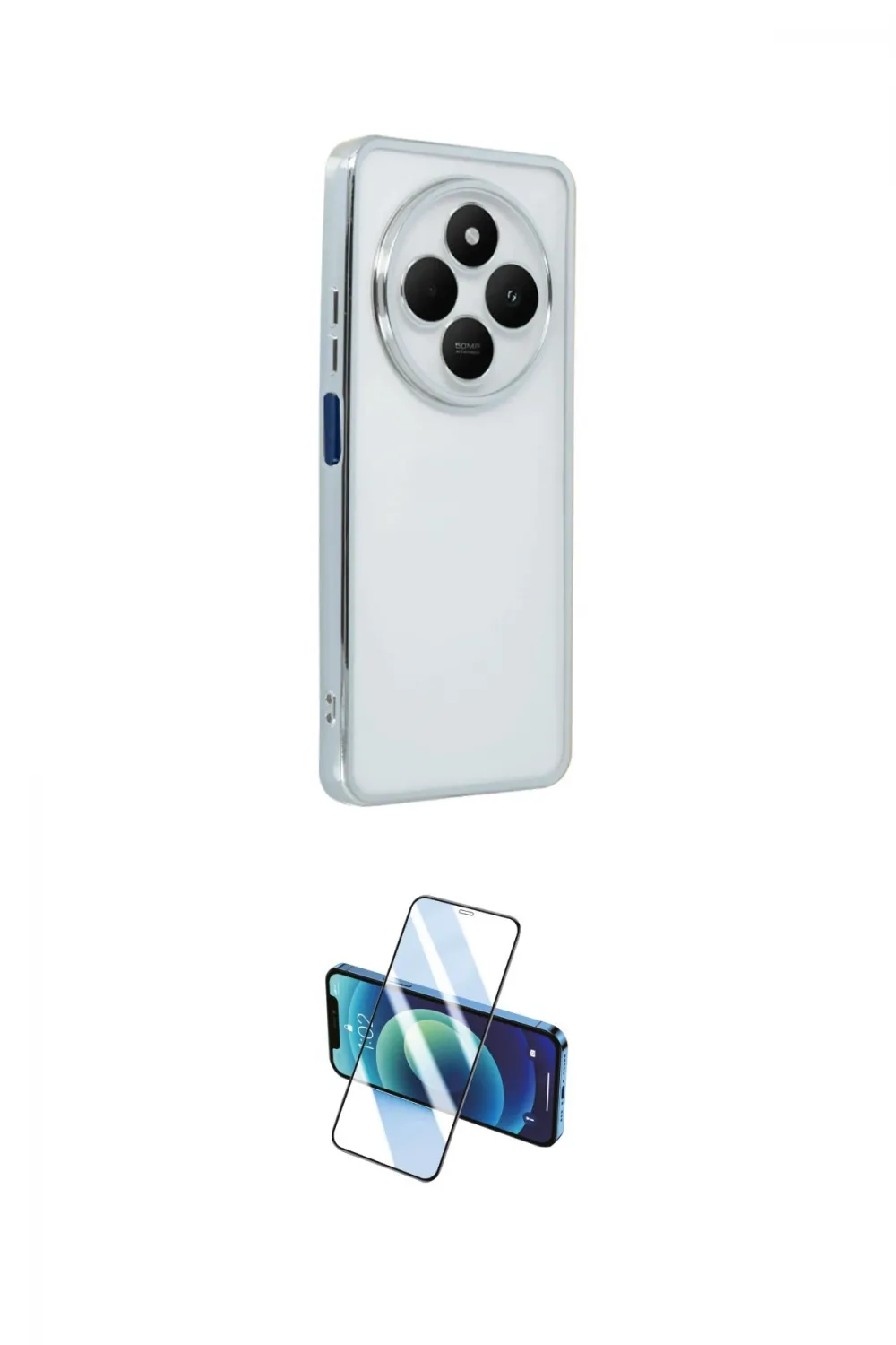 ieg™ Redmi 14C Kılıf Vadi Minimal - Siyah 3D Antistatik Cam Ekran Koruyucu