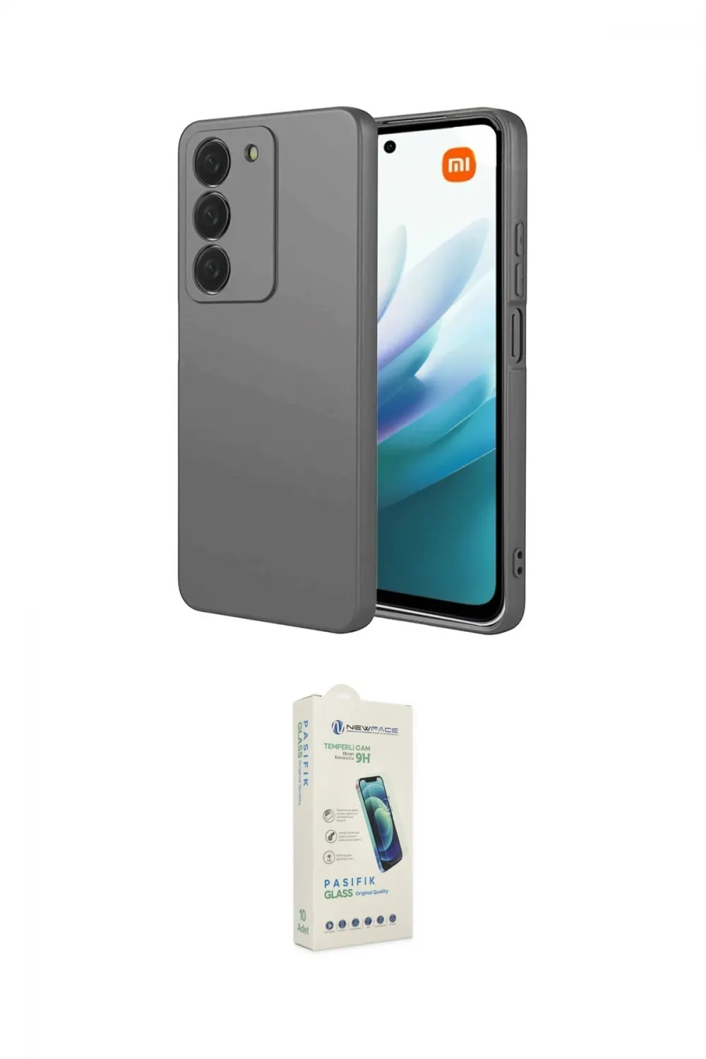ieg™ Redmi 15 4G Kılıf Kozmos Yansıma Özel Seri - Şeffaf Pasifik Cam Ekran Koruyucu