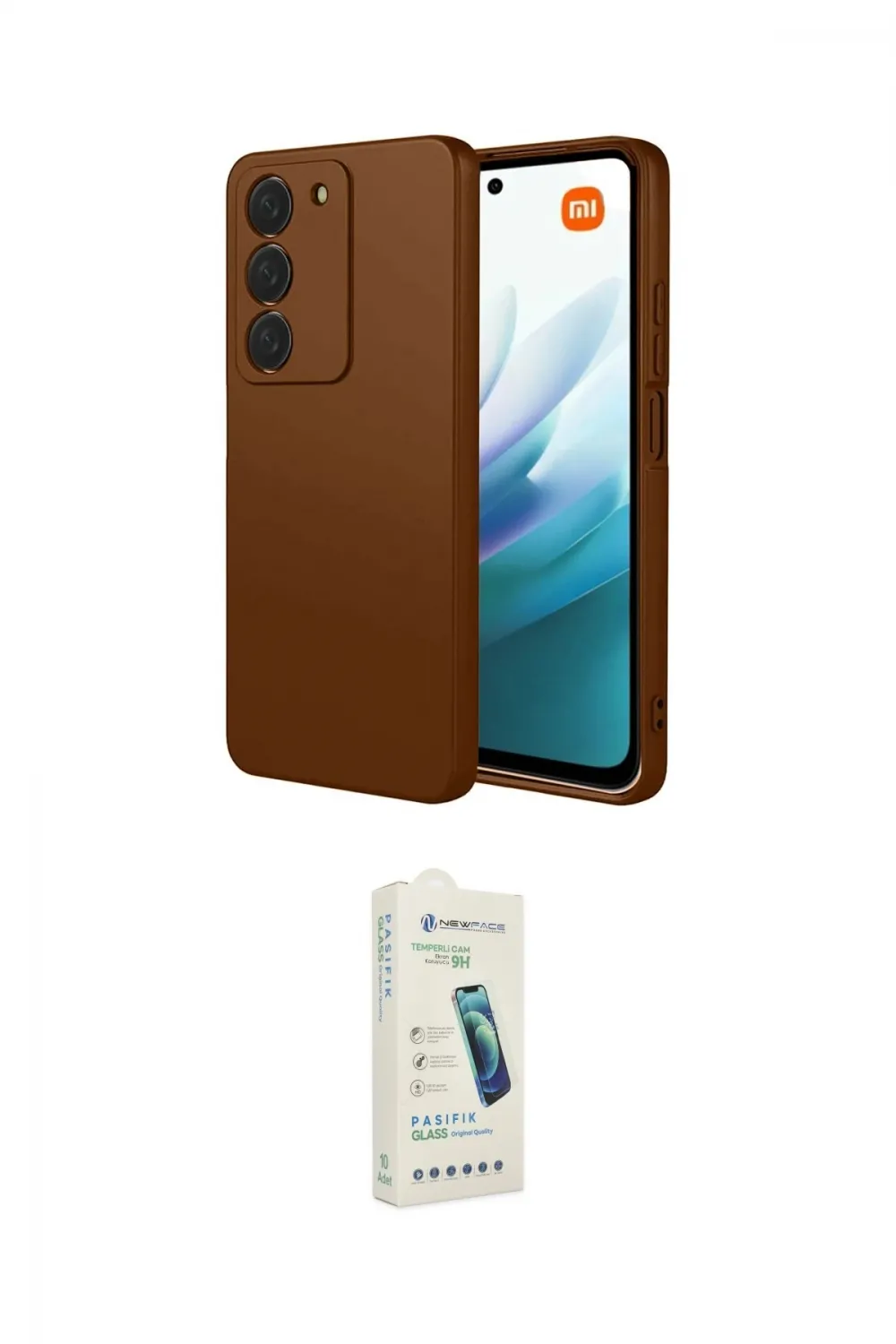 ieg™ Redmi 15 4G Kılıf Kozmos Yansıma Özel Seri - Şeffaf Pasifik Cam Ekran Koruyucu