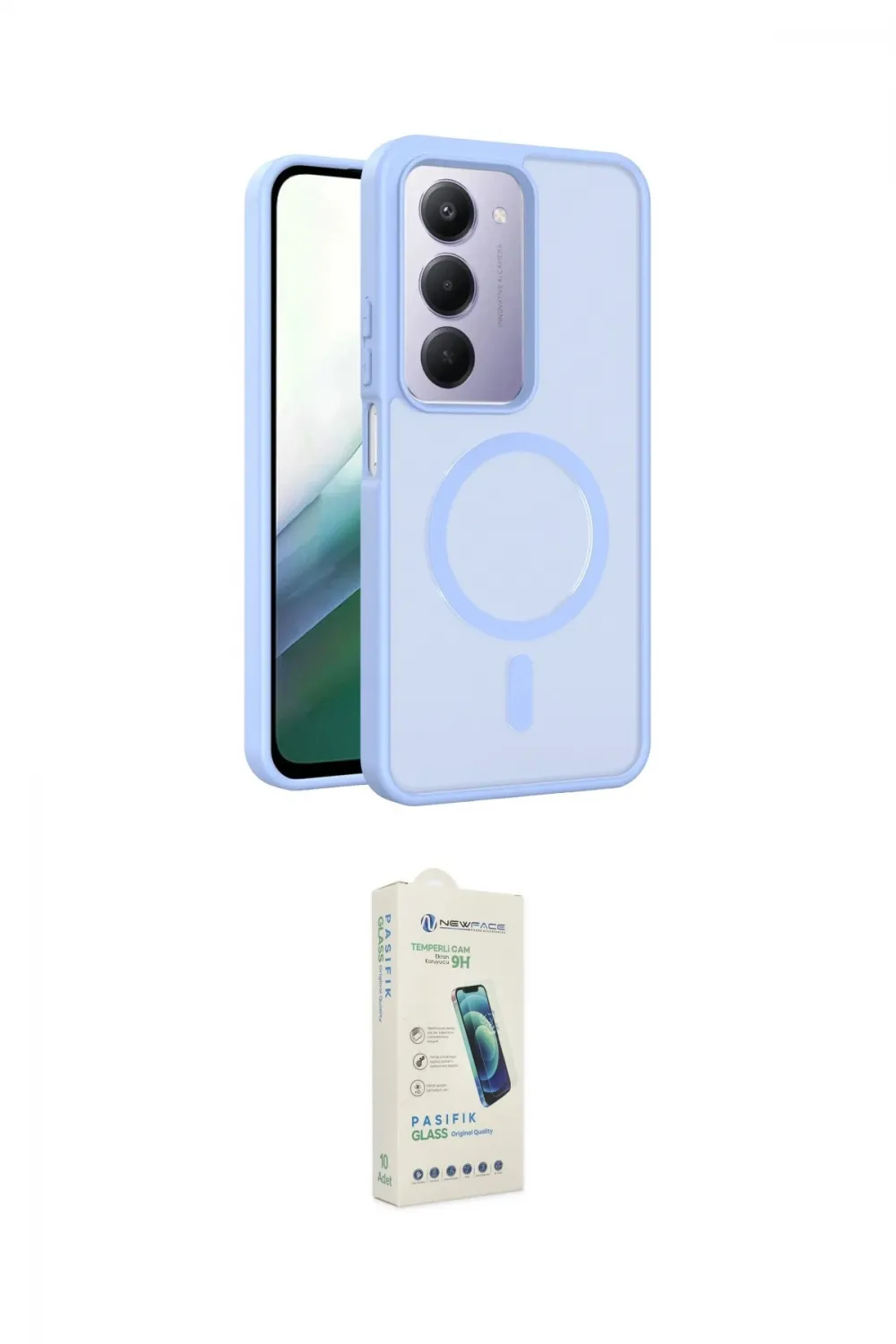 ieg™ Redmi 15 4G Kılıf Siluet Minimal Prime - Şeffaf Pasifik Cam Ekran Koruyucu