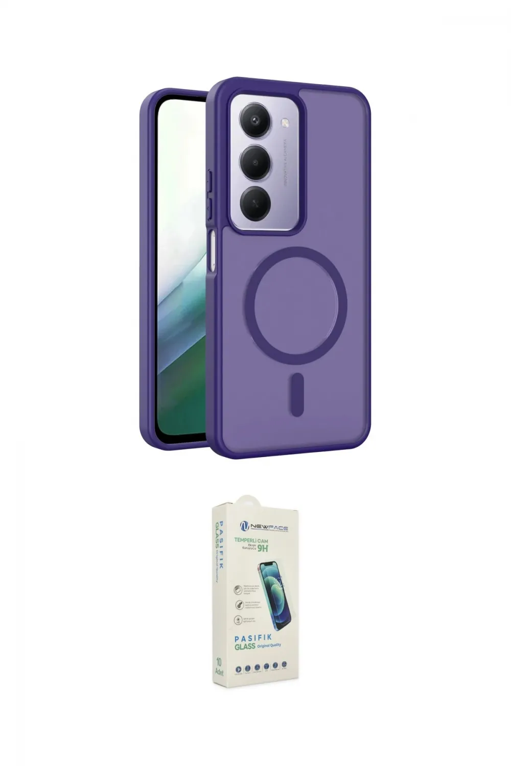 ieg™ Redmi 15 4G Kılıf Siluet Minimal Prime - Şeffaf Pasifik Cam Ekran Koruyucu