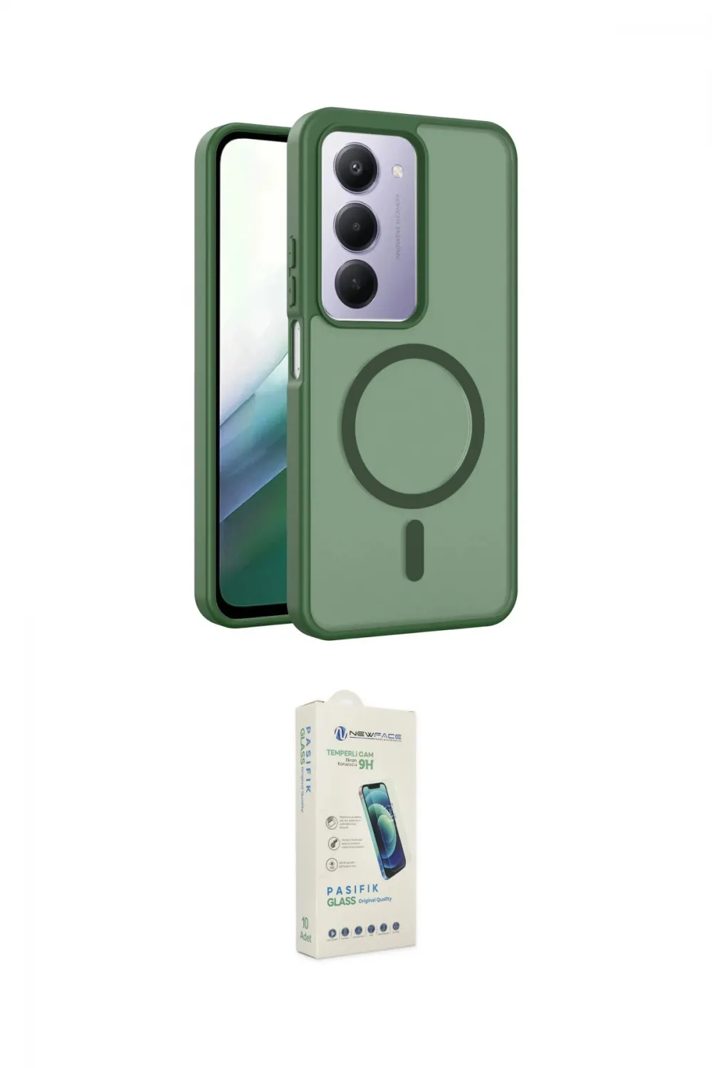 ieg™ Redmi 15 4G Kılıf Siluet Minimal Prime - Şeffaf Pasifik Cam Ekran Koruyucu