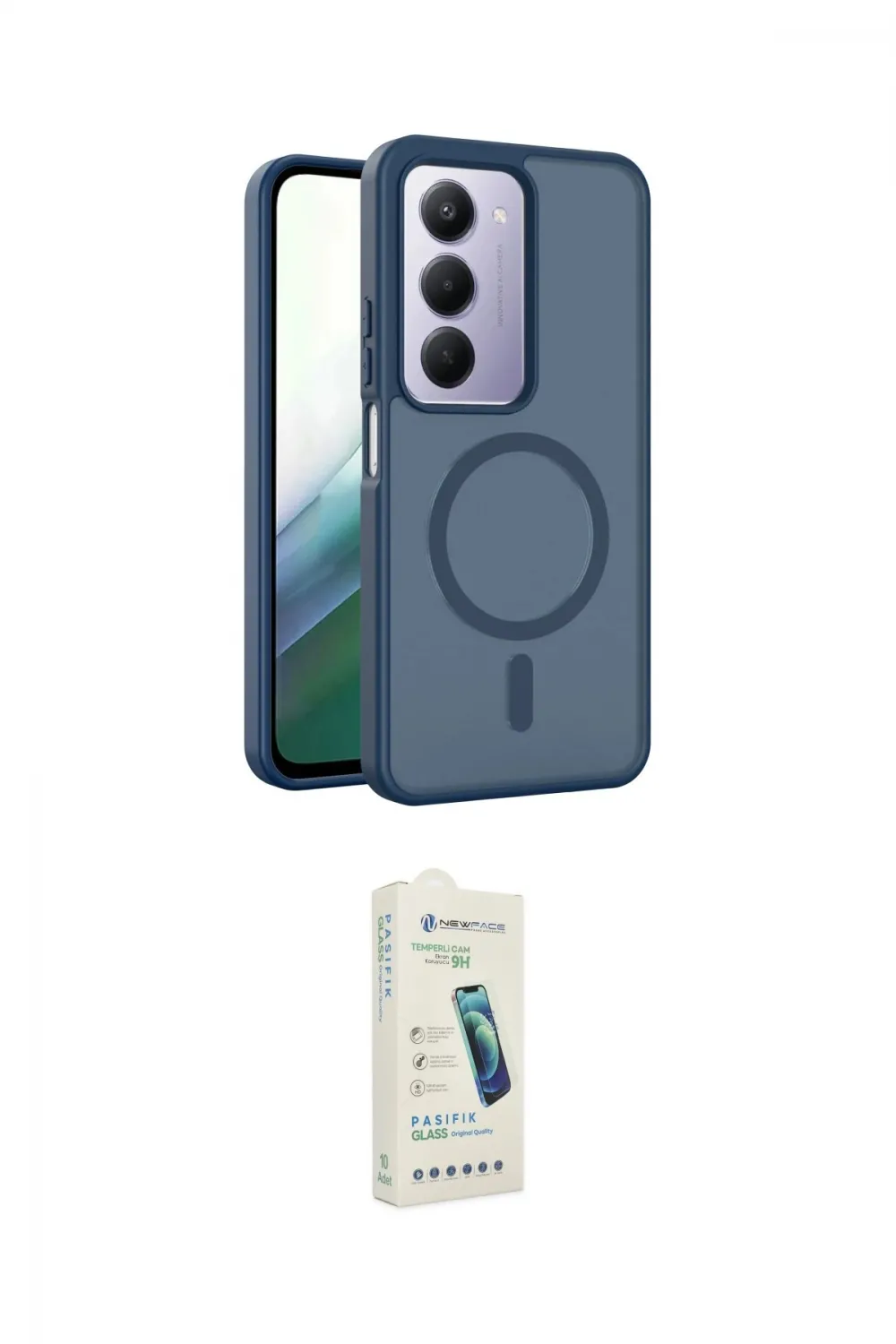 ieg™ Redmi 15 4G Kılıf Siluet Minimal Prime - Şeffaf Pasifik Cam Ekran Koruyucu