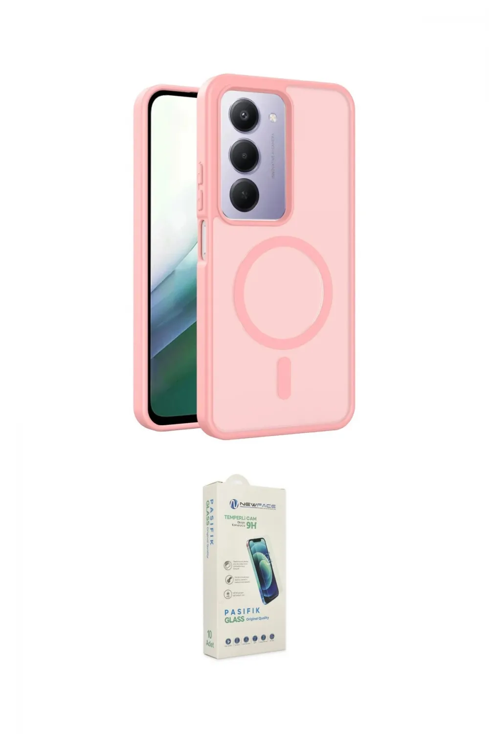 ieg™ Redmi 15 4G Kılıf Siluet Minimal Prime - Şeffaf Pasifik Cam Ekran Koruyucu