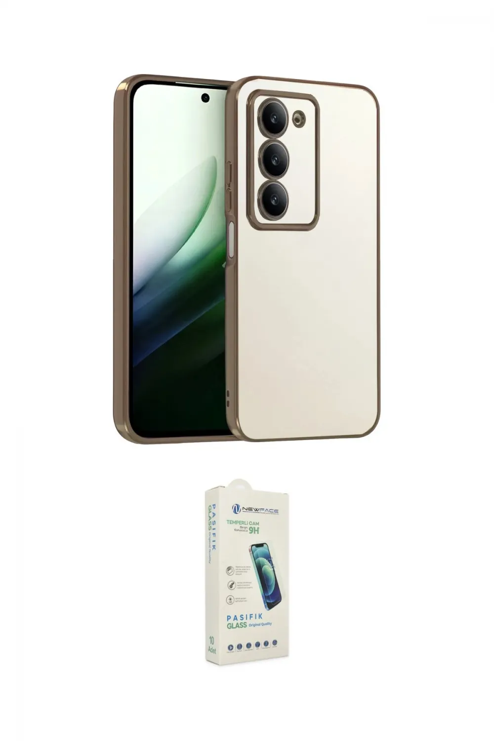 ieg™ Redmi 15 4G Kılıf Vadi Minimal - Şeffaf Pasifik Cam Ekran Koruyucu