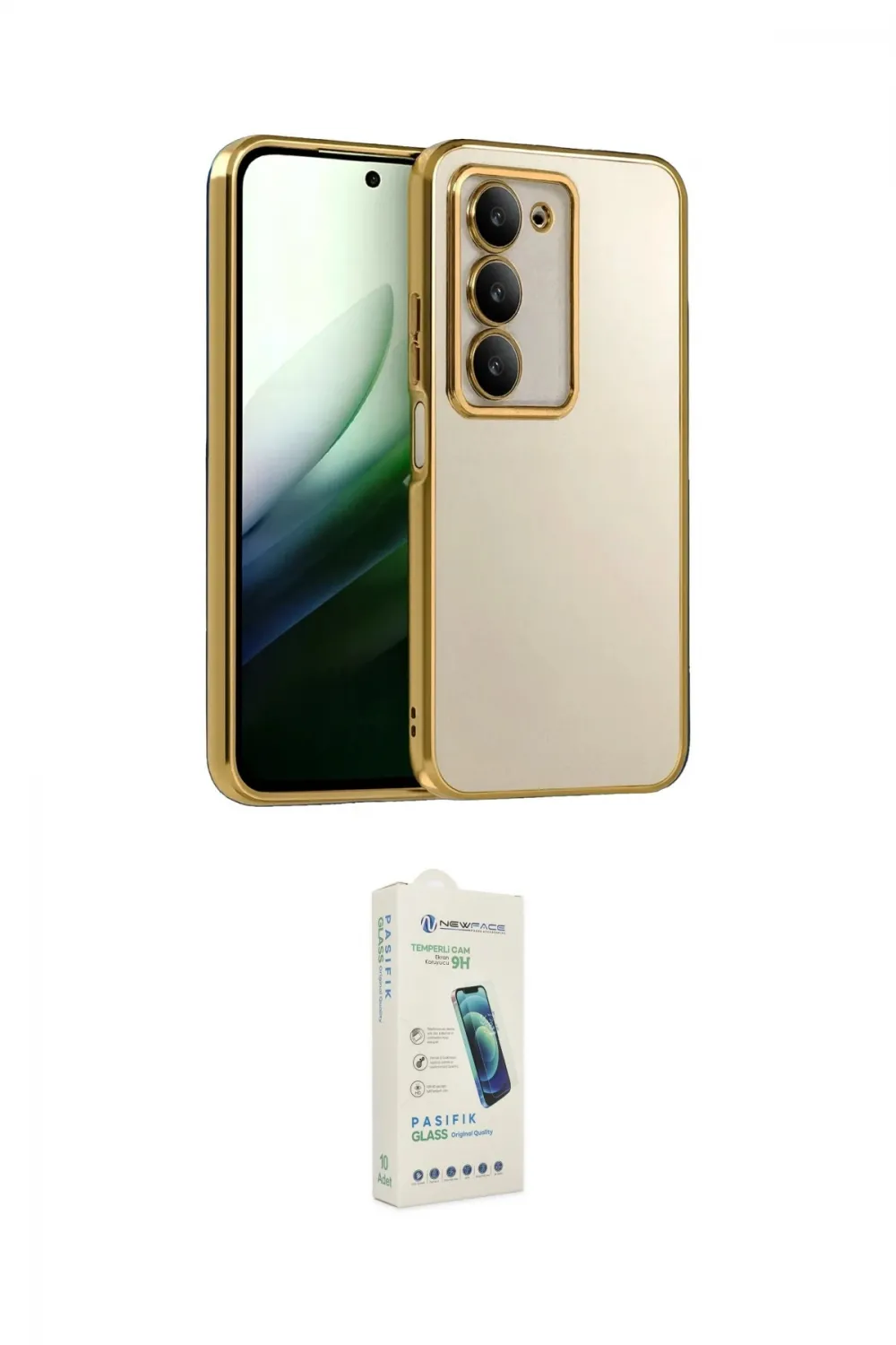 ieg™ Redmi 15 4G Kılıf Vadi Minimal - Şeffaf Pasifik Cam Ekran Koruyucu