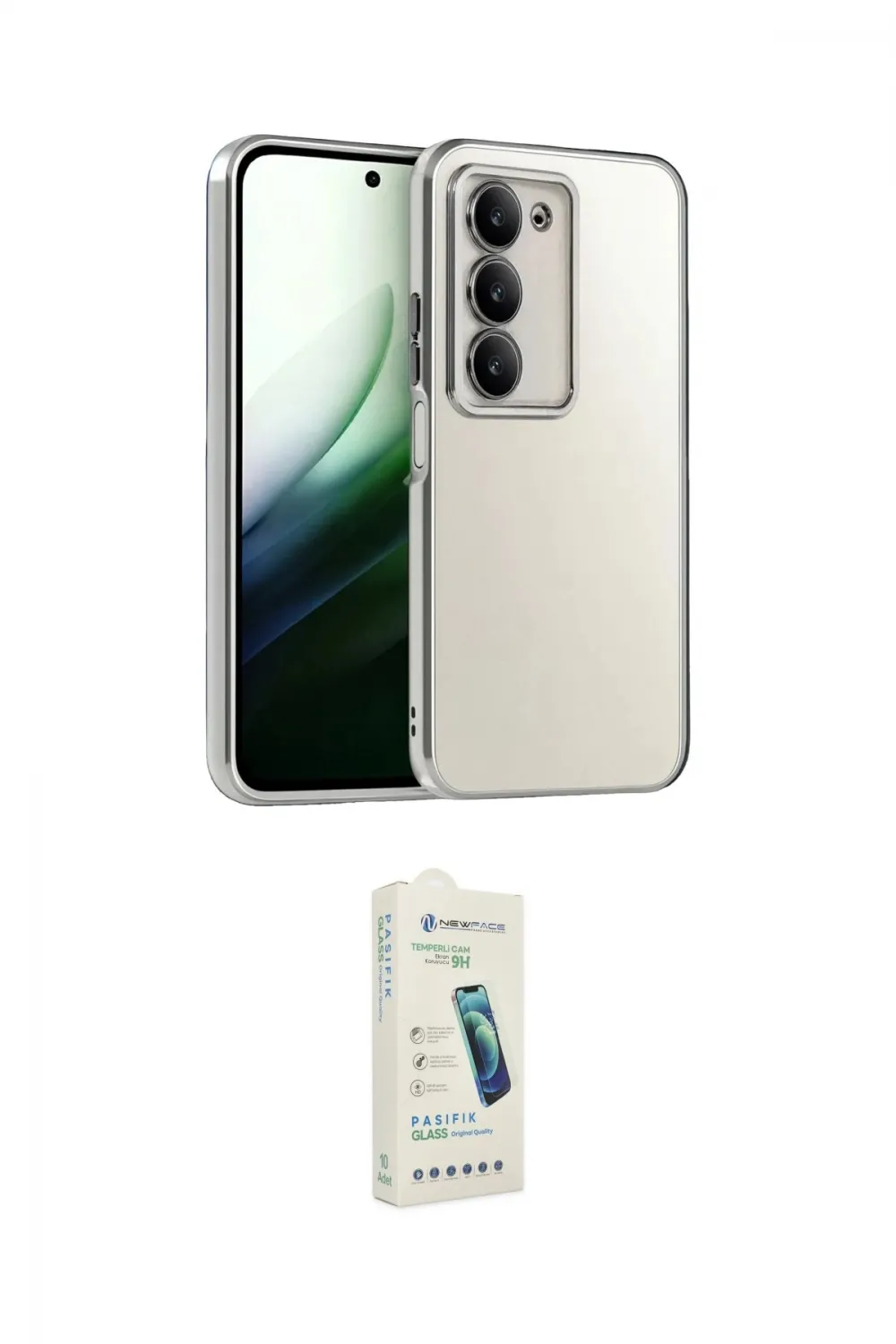 ieg™ Redmi 15 4G Kılıf Vadi Minimal - Şeffaf Pasifik Cam Ekran Koruyucu