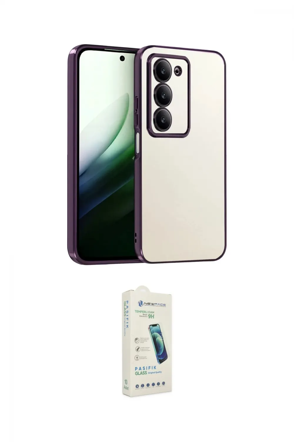ieg™ Redmi 15 4G Kılıf Vadi Minimal - Şeffaf Pasifik Cam Ekran Koruyucu