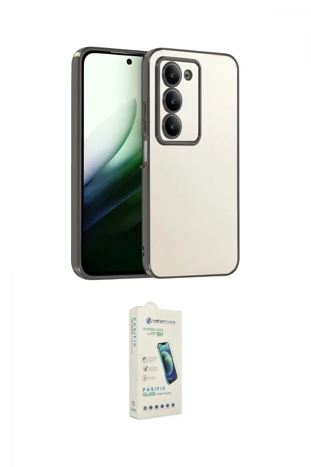 ieg™ Redmi 15 4G Kılıf Vadi Minimal - Şeffaf Pasifik Cam Ekran Koruyucu