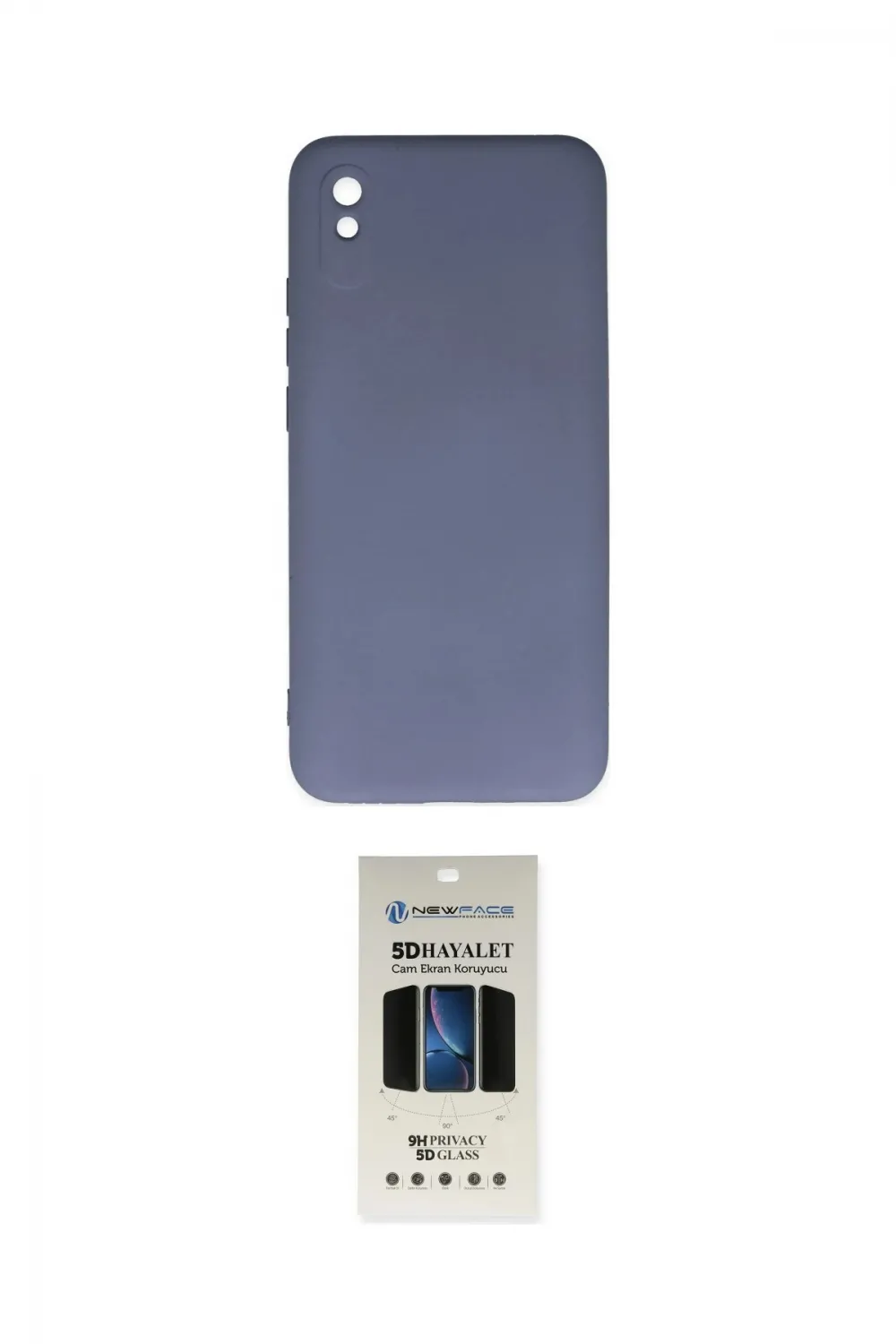 ieg™ Redmi 9A Kılıf Ahenk Serisi - Siyah 5D Hayalet Cam Ekran Koruyucu